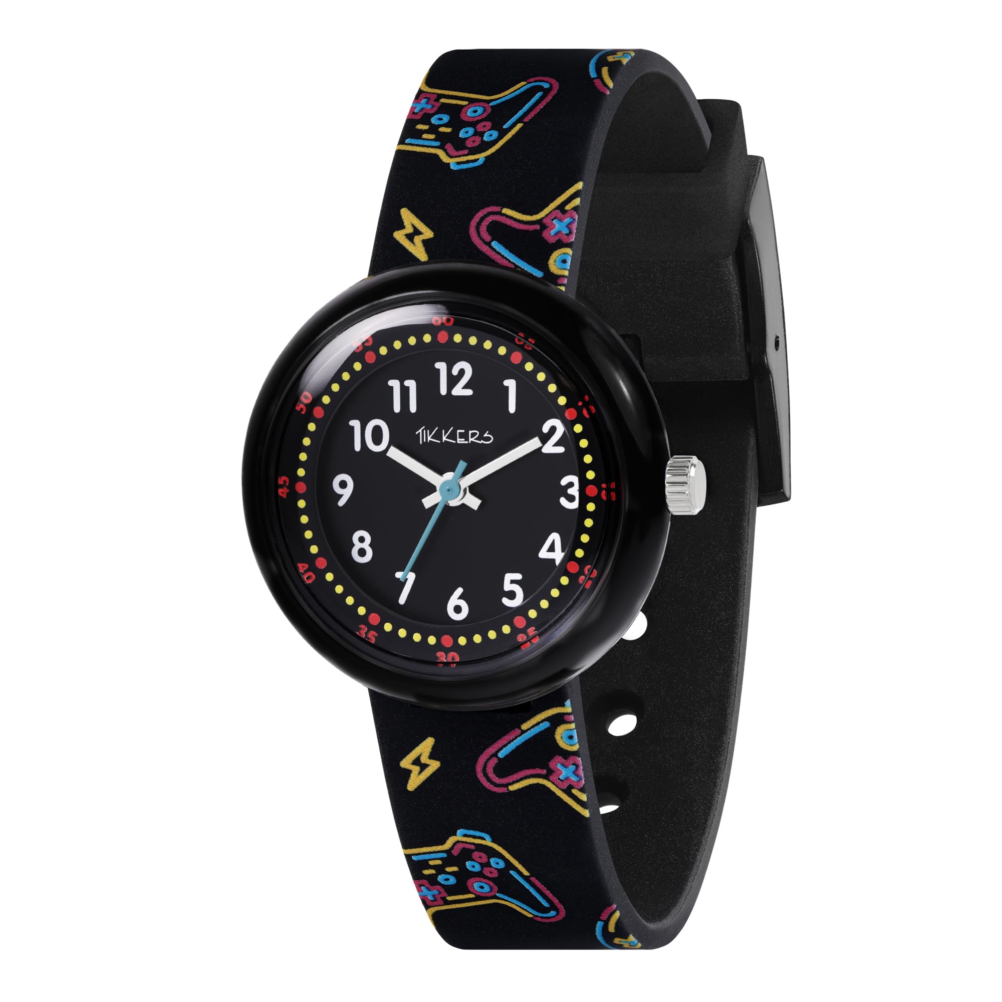 Kinderhorloge – Jongenshorloge – Camouflage Blauw - Geschenkdoosje
