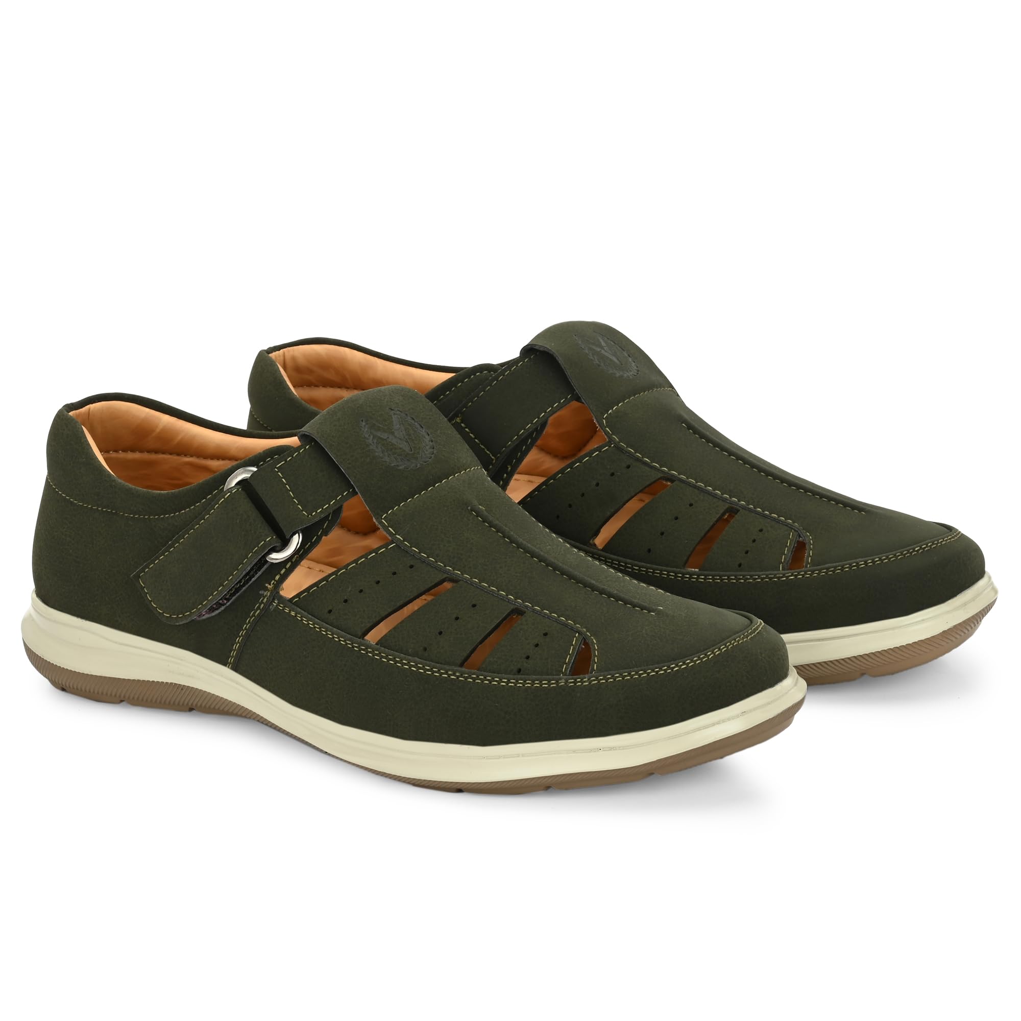 REVIX Ethnic Roman Sandal II Trendy Synthetic Leather Sandals