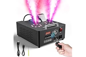 Fog Machine with Lights: Illuminate Your Gender Reveal Party with Mystical Smoke and Dazzling Lights