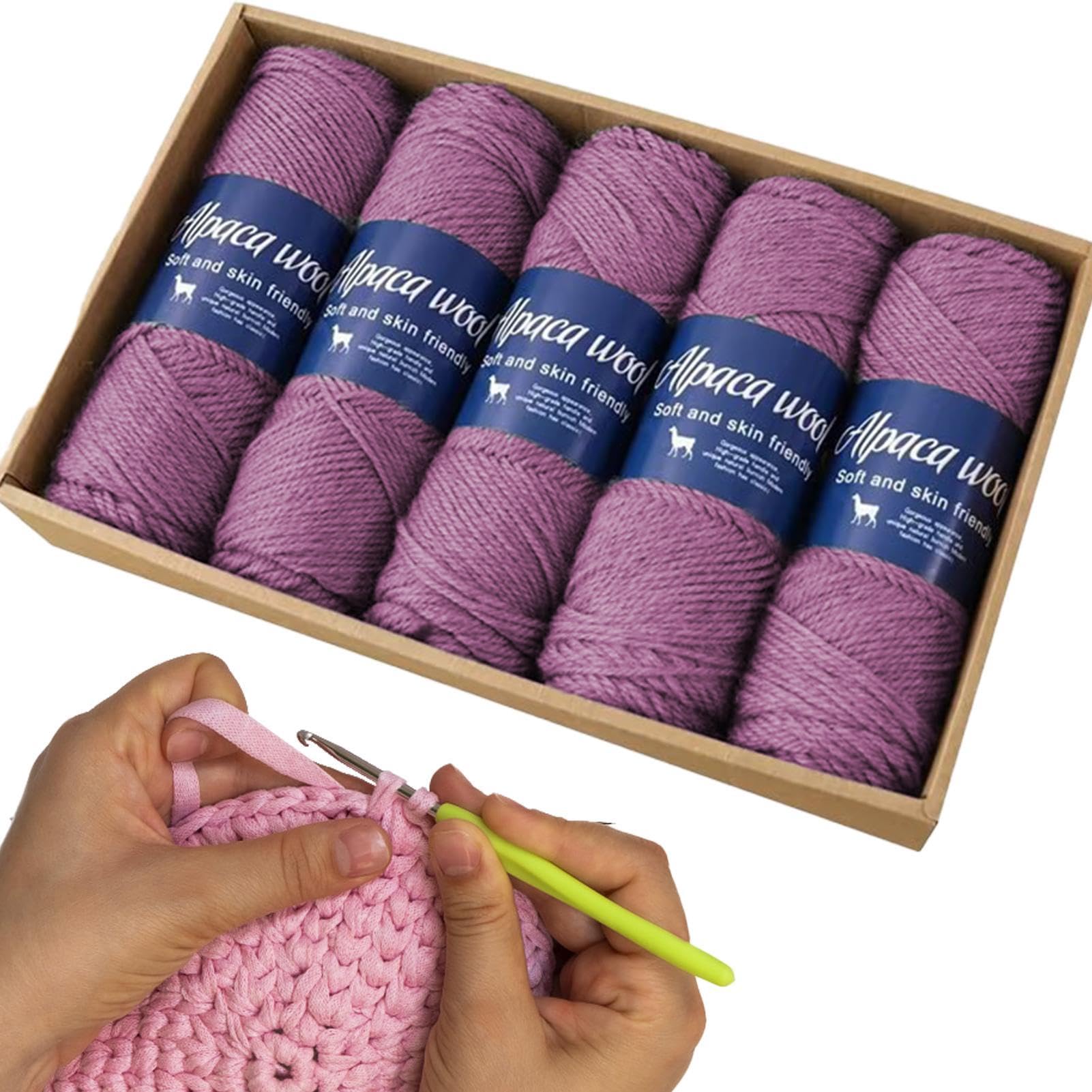 Hilo de lana de alpaca para bufandas, el material perfecto para tejer regalos familiares