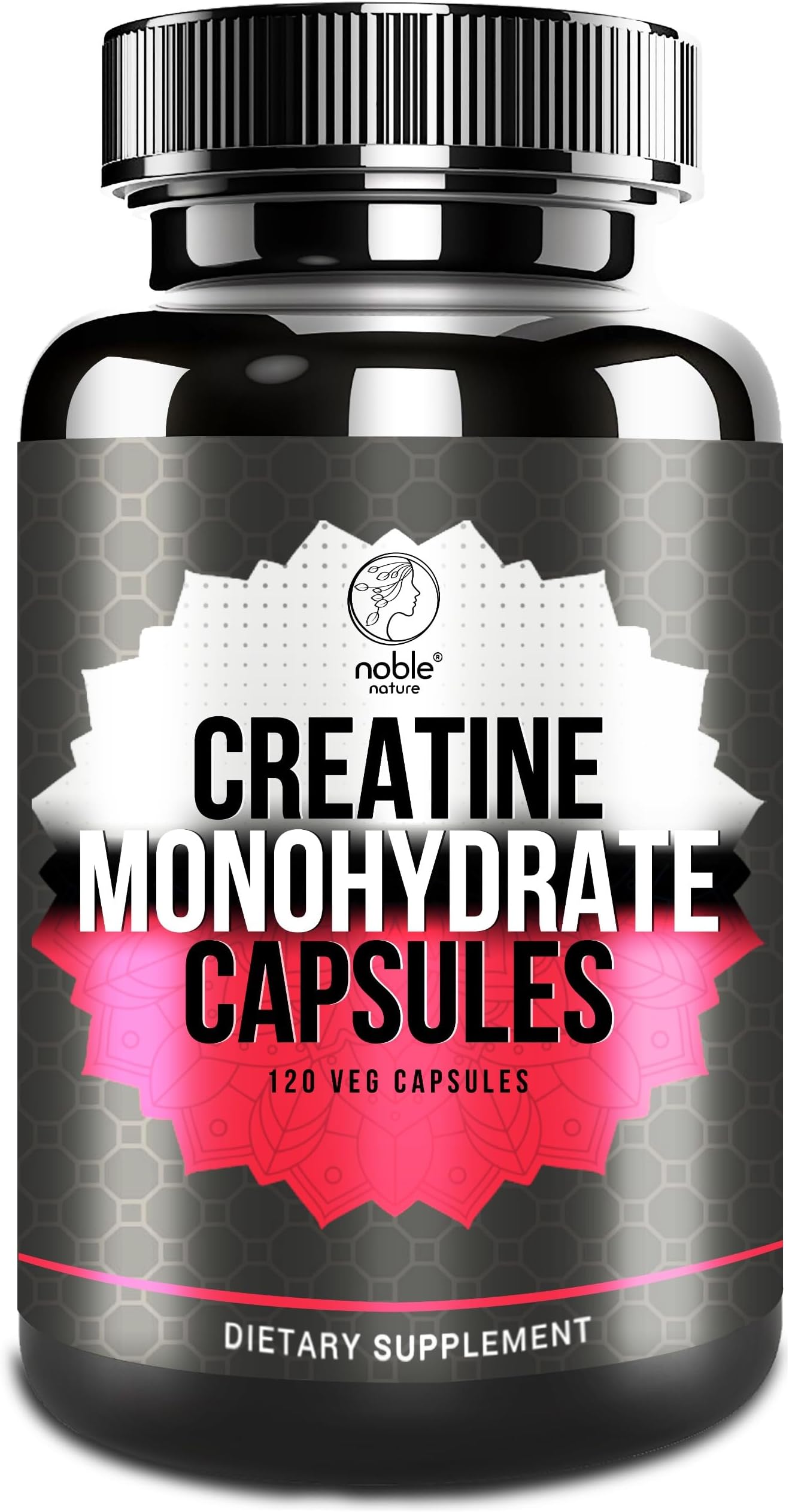 Creatine Monohydrate Capsules - 120 Veg Capsules - Supports Muscle Recovery & Energy Boost
