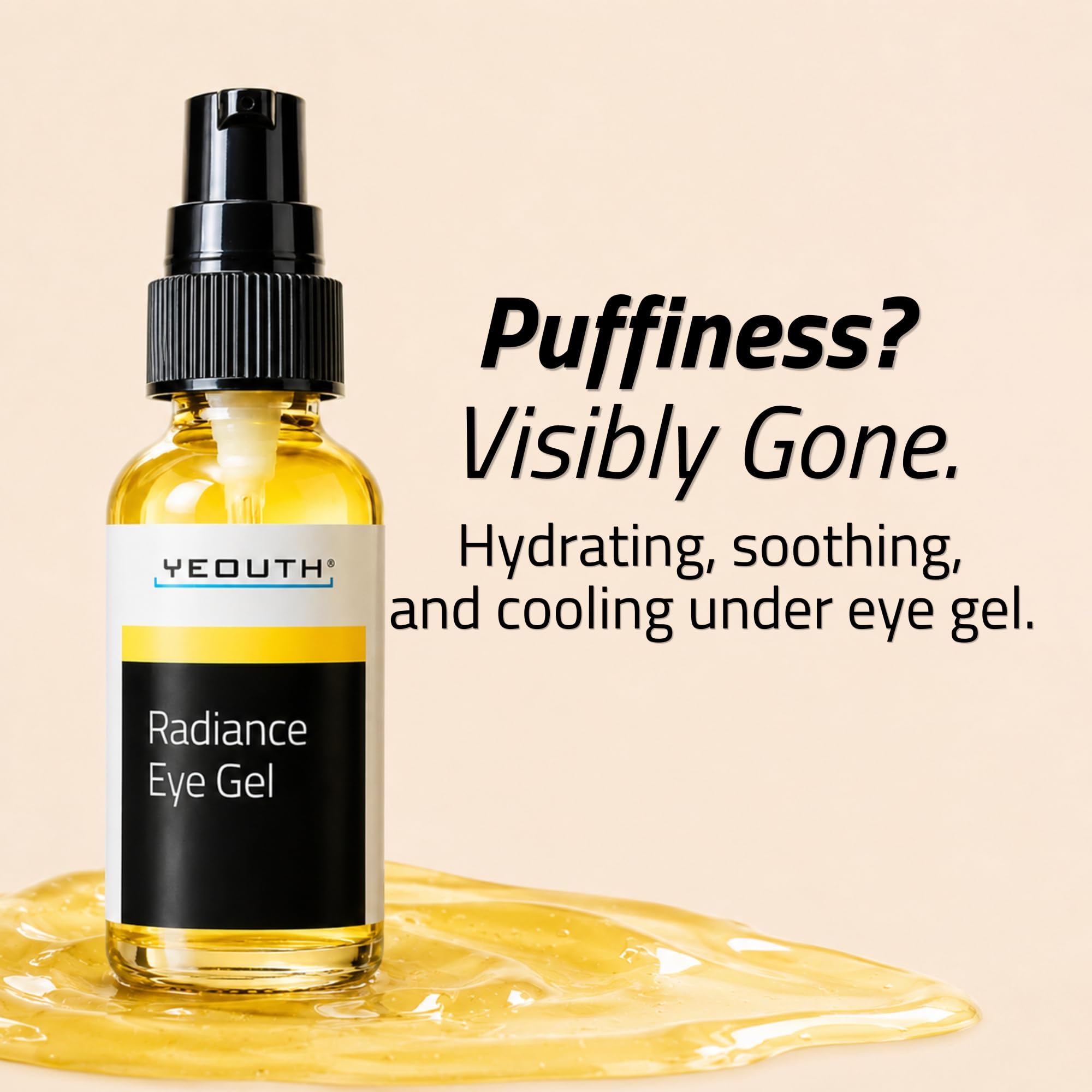 YEOUTH Gel Contorno Occhi Con Acido Ialuronico, Idratante Gel Occhiaie e Occhiaie Borse Sotto Gli Occhi, Regali Beauty Donna e Uomo 30ml