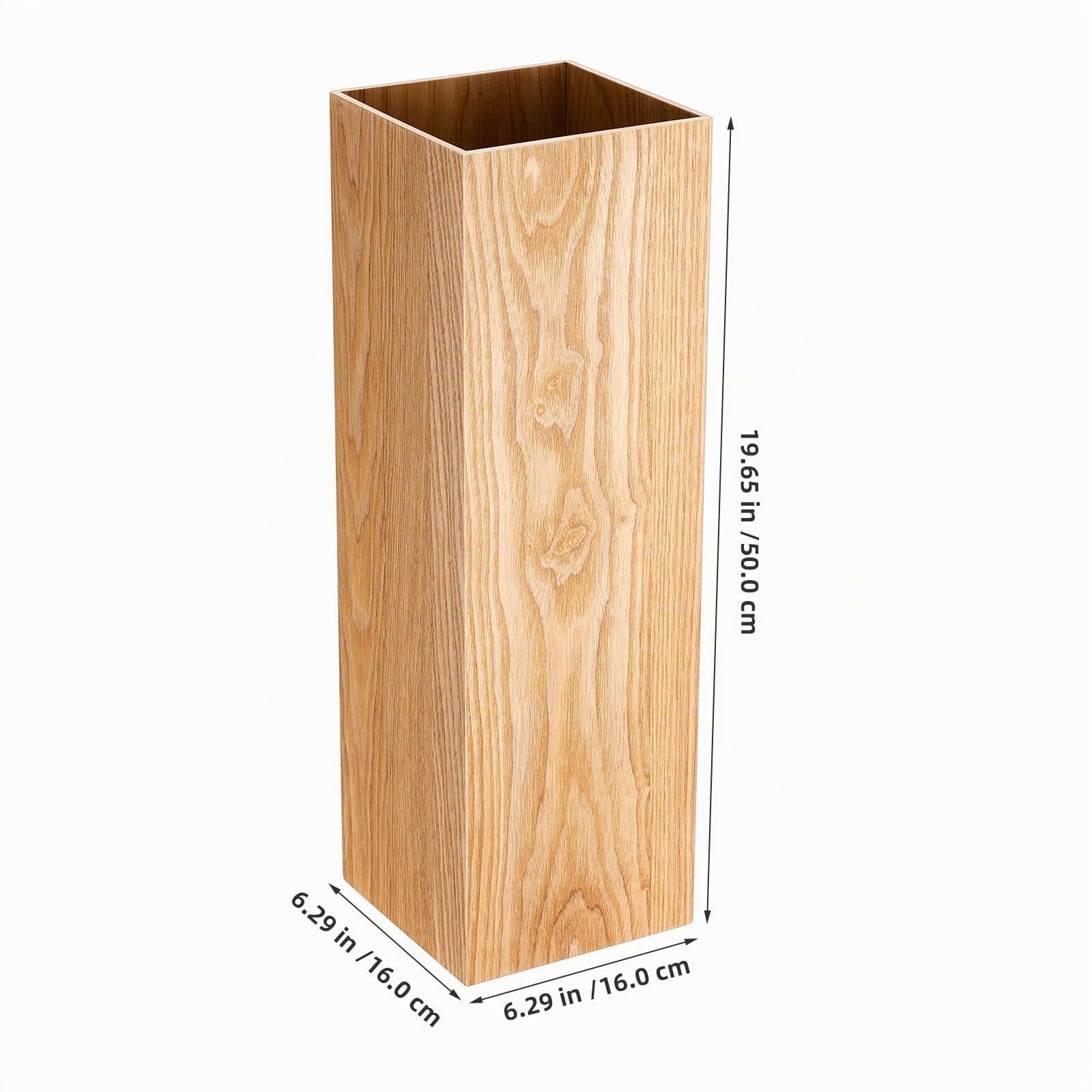 Housoutil Soporte para Paraguas De Madera En Forma De Barril Cubo para Paraguas Independiente para Entrada De Hogar Oficina Y Hotel Organizador para Secado Eficiente De