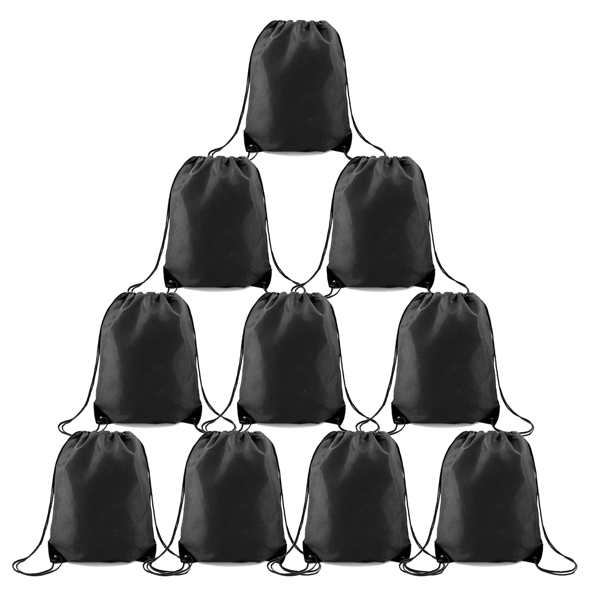 BeeGreen Drawstring Bag Bulk for Birthday Party Sports Polyester Cinch Sackpack for DIY Multipurpose String Sinch Sacks