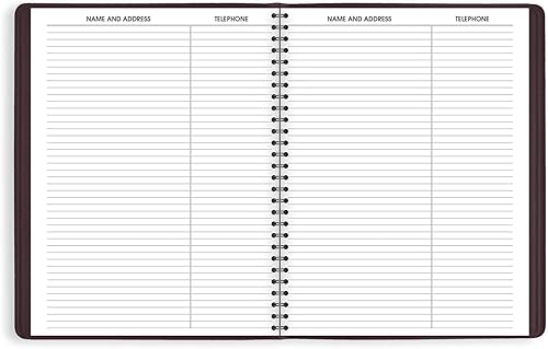Miniatura 6 de AT-A-GLANCE Agenda semanal 2023, libro de citas de un cuarto de hora, 13 meses, 8-14 x 11 pulgadas, grande, piedra vino (7095050)