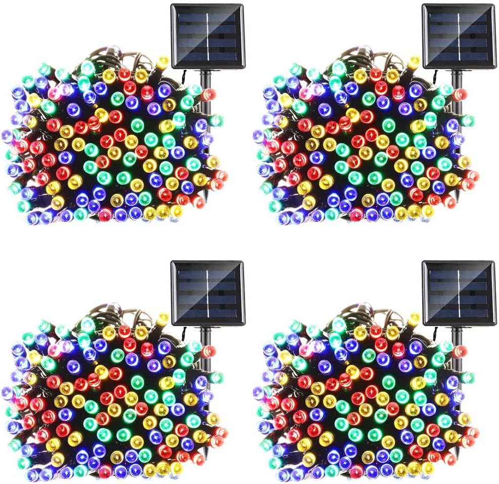 Qedertek Solar String Lights, 72ft 200 LED Fairy Lights, 8