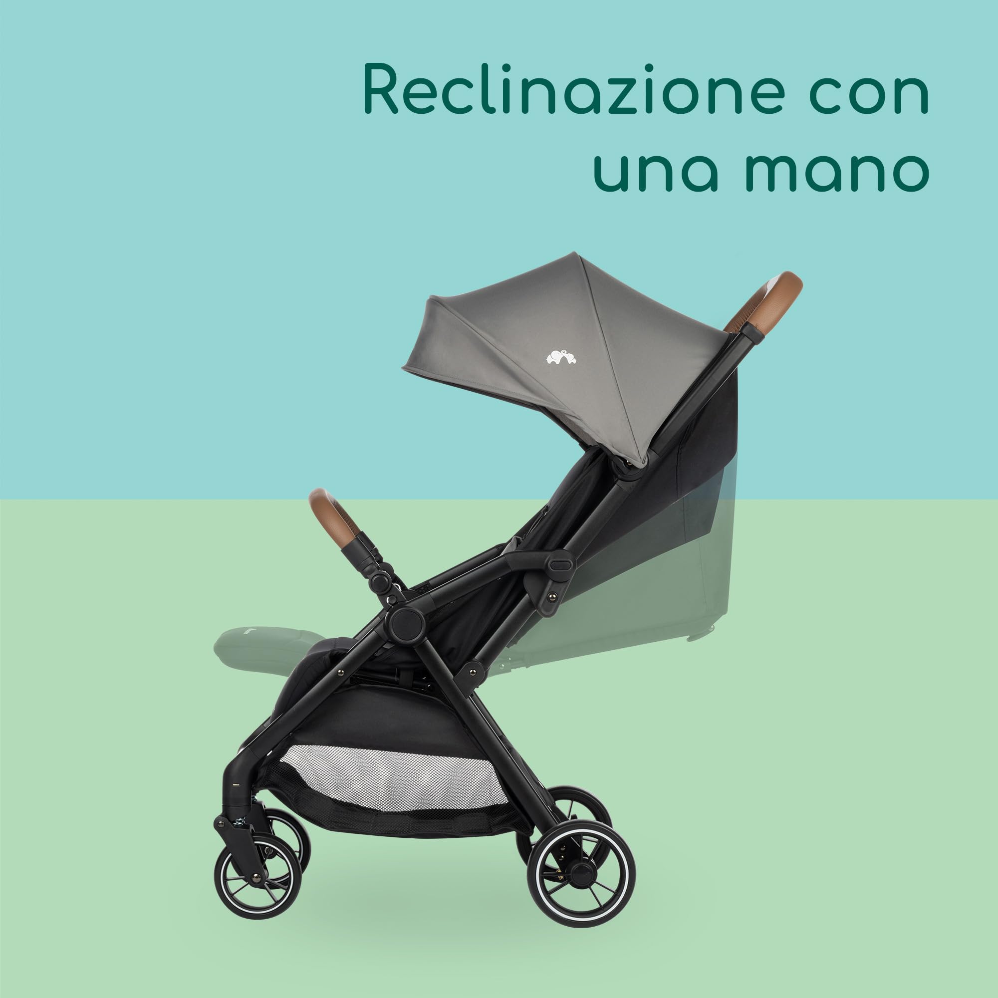 Bebeconfort Sunlite Passeggino leggero reclinabile pieghevole bambini 0-4 anni 22 kg 7,2 kg Tinted Grey
