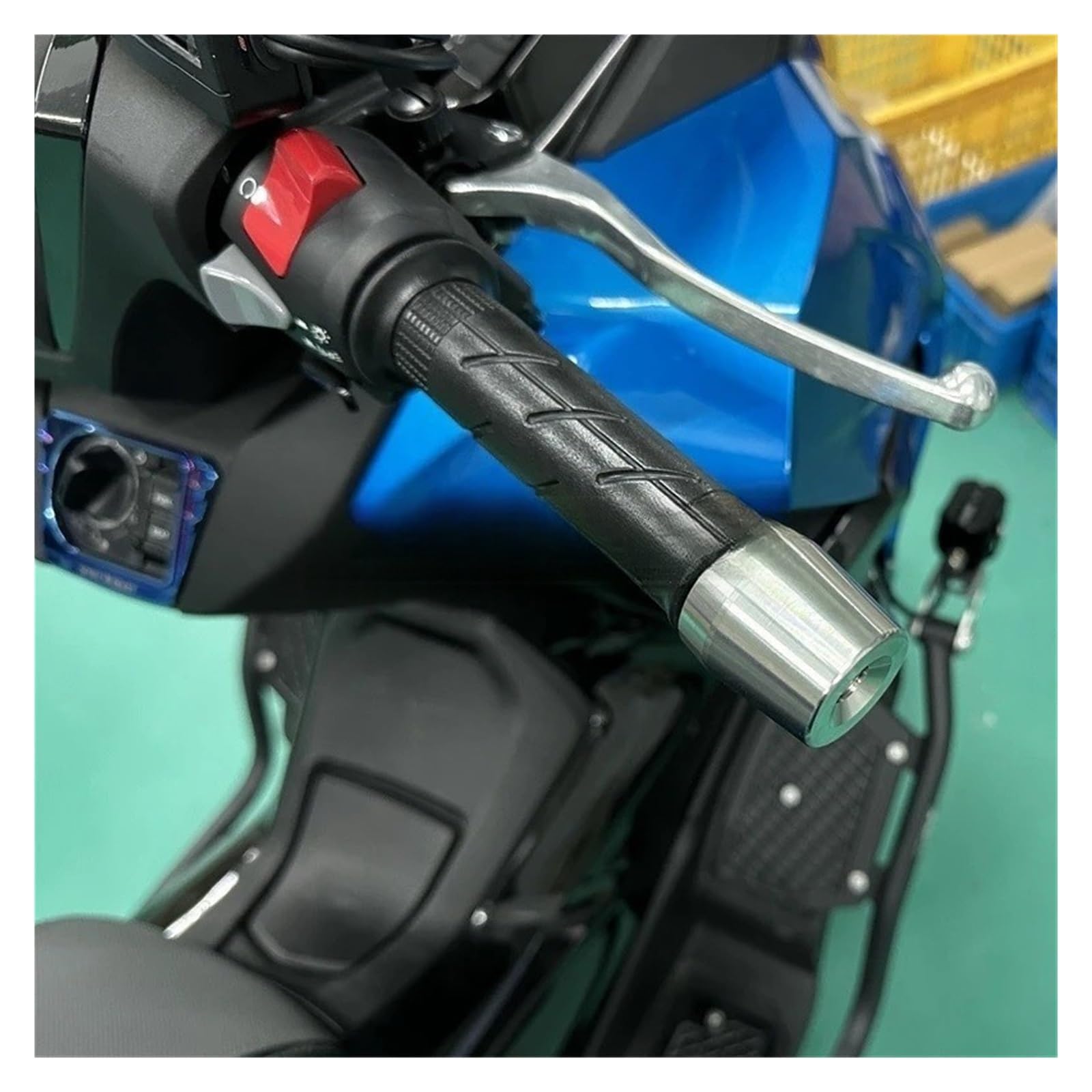 Moto Manubrio Estremità Spina Manubrio In Acciaio Inossidabile Per Moto, Manopole, Estremità, Cursori, Tappi, Cursori Per hond&a Forza 350 NSS