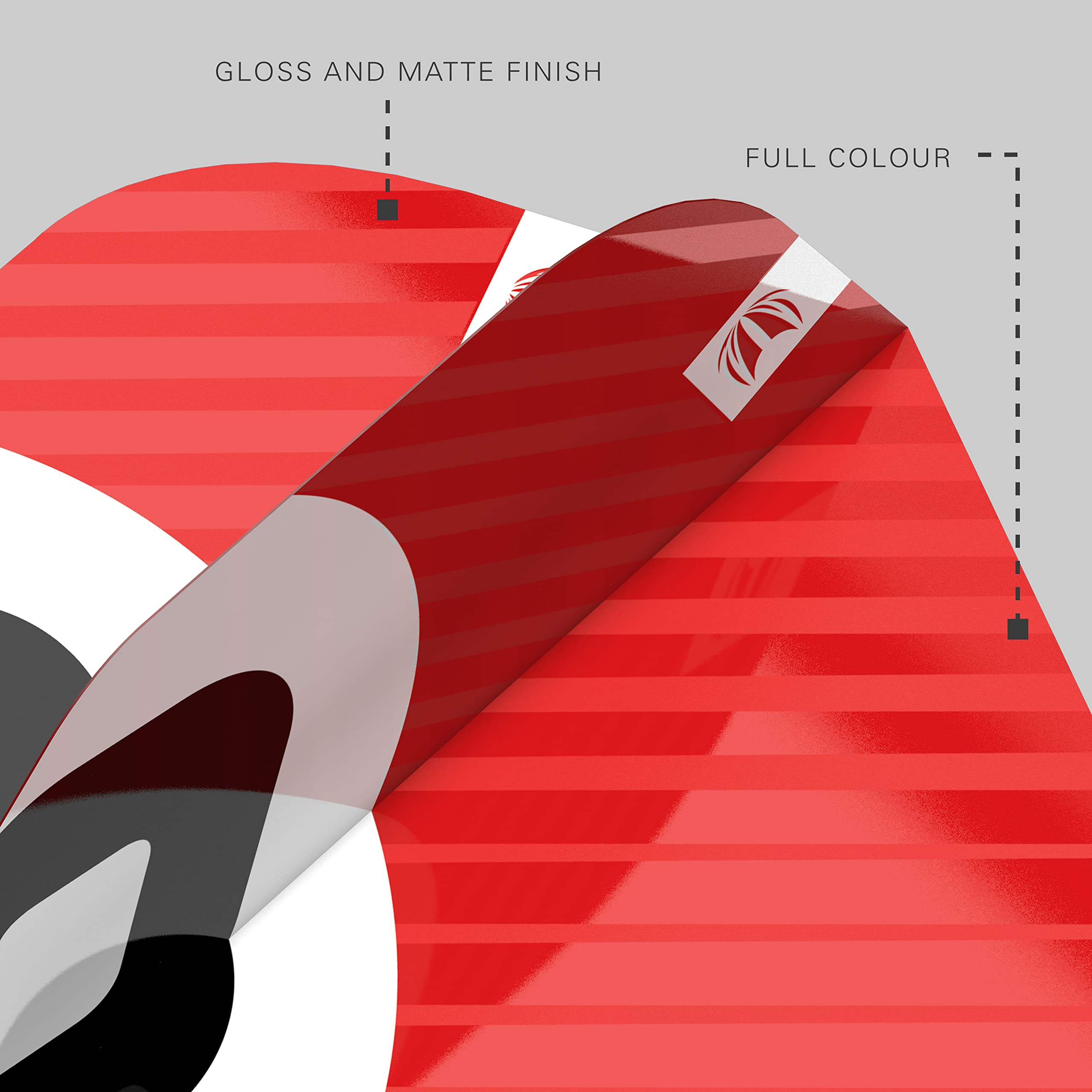 Target Darts Chicane Design 3 x zestawy Pro Ultra Red Ten-X Dart Flights - łącznie 9