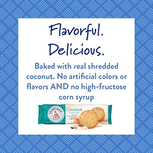 Miniatura 4 de Voortman Galletas de coco para panadería, 12.3 onzas, paquete de 4  Deliciosas galletas hechas con ingredientes reales, sin jarabe de maíz de alta
