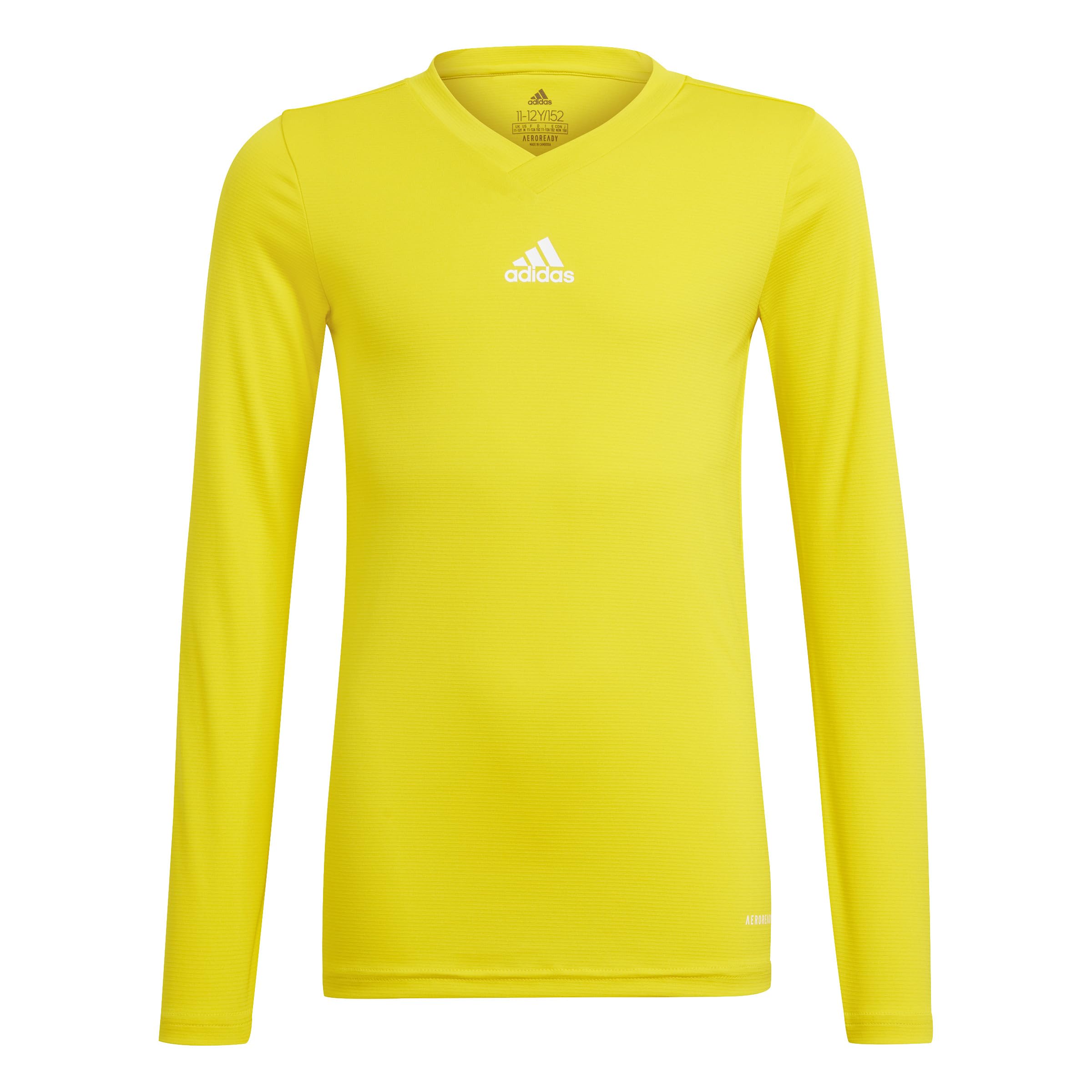 adidas Boy's Team Base Youth Shirt, Team Yellow, 7-8 Years