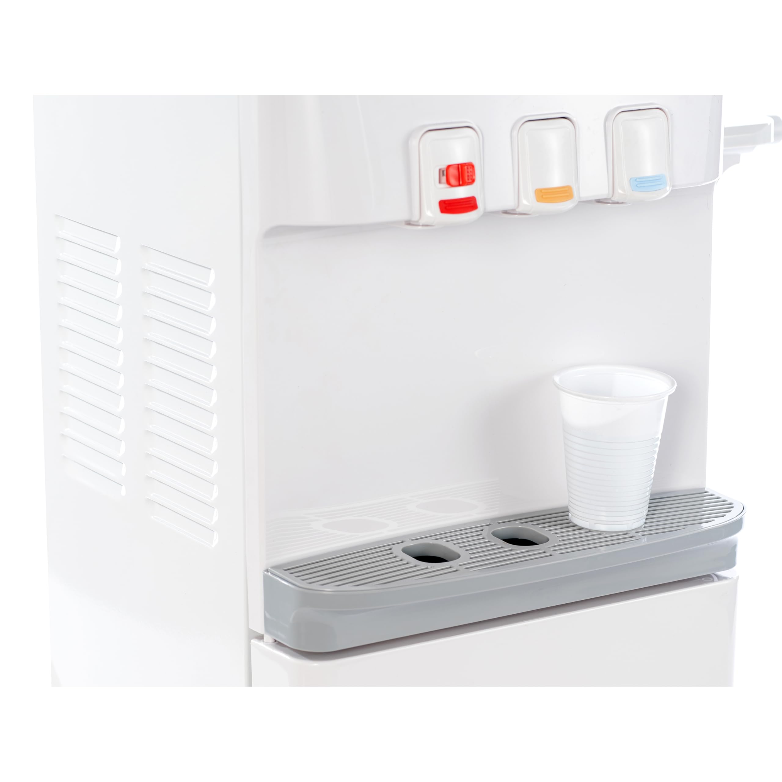GOVITA Water Dispenser Boccioni Refrigerante Colonnina da Terra Bianco
