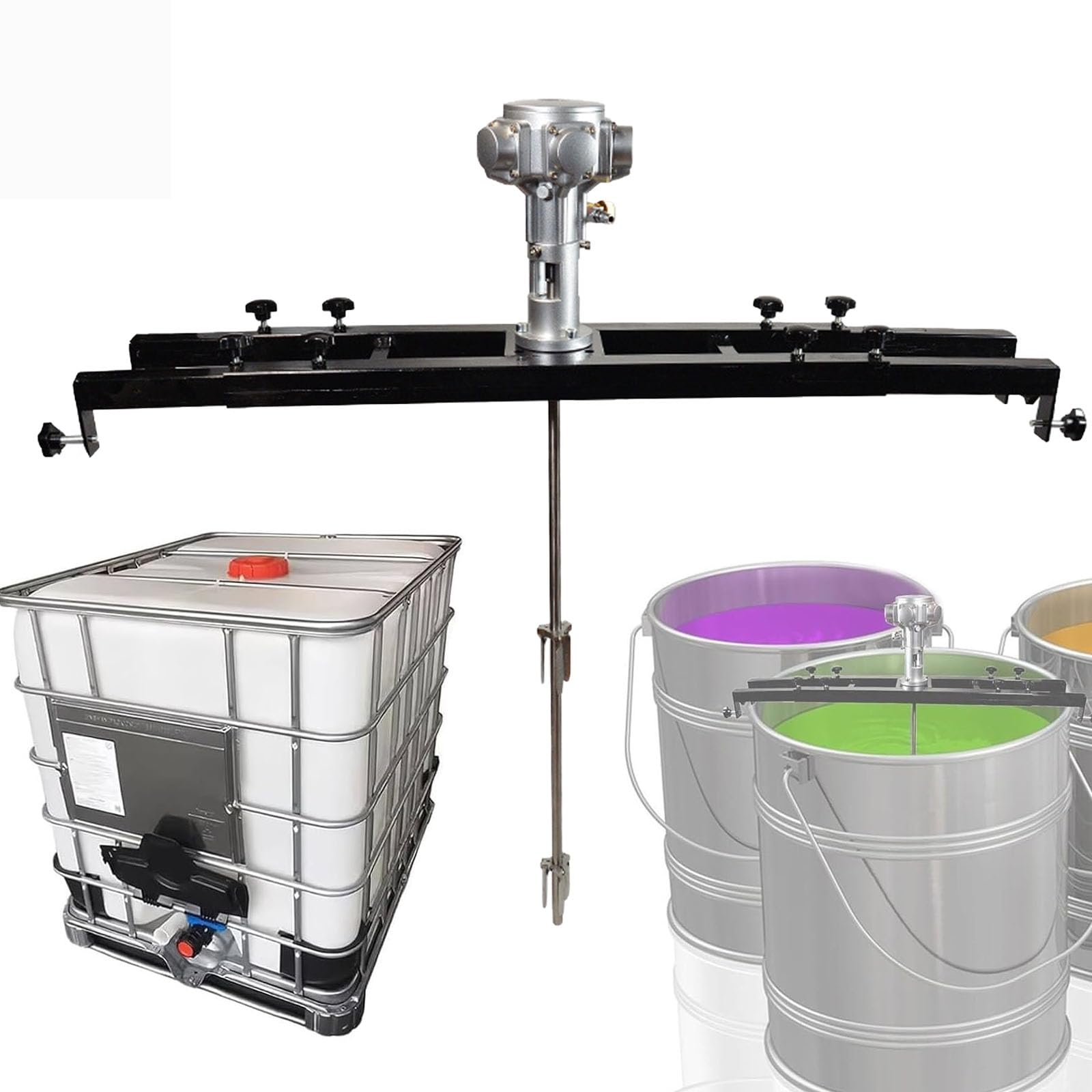 Mélangeur de peinture IBC pneumatique 2500 tr/min avec extension télescopique