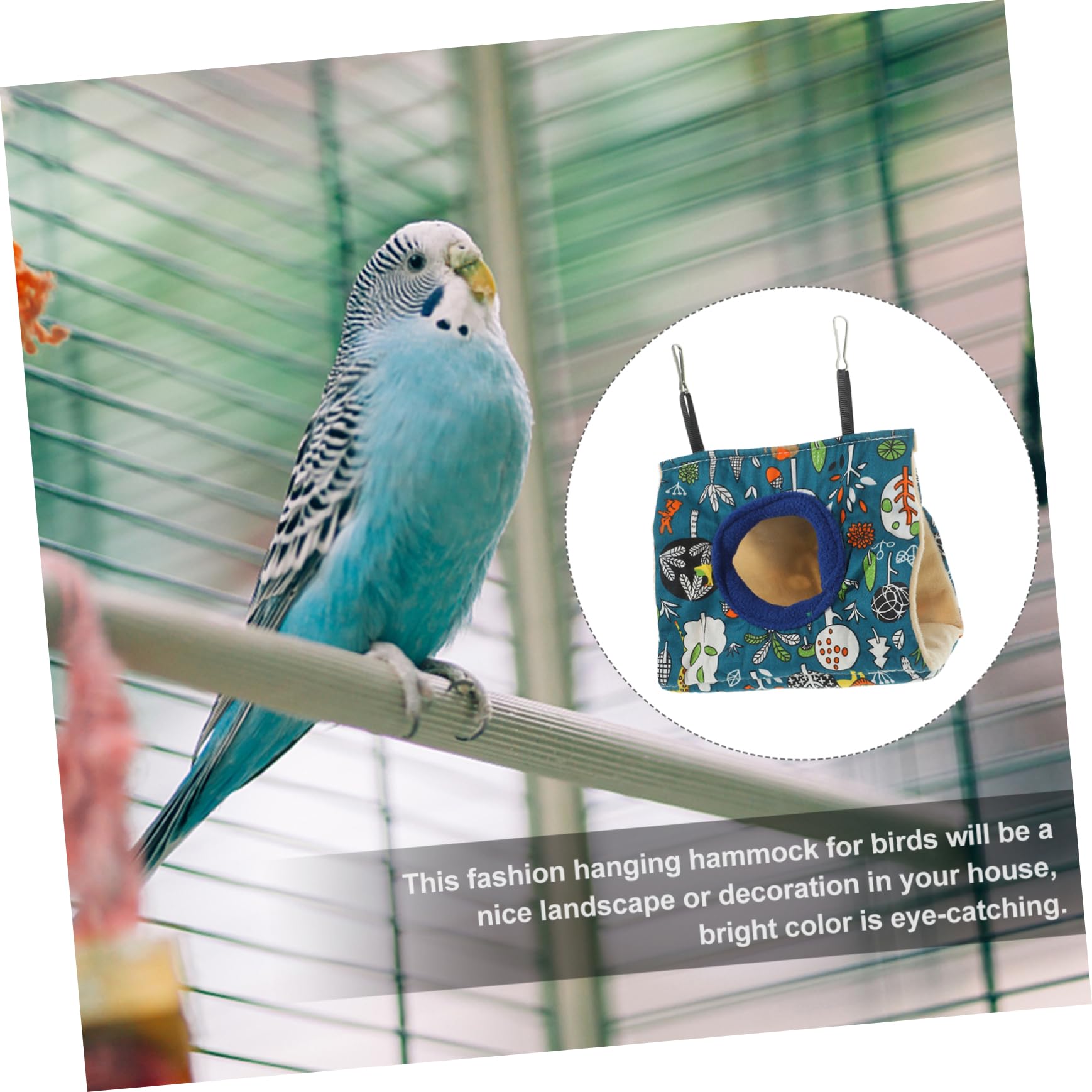 5piezas Hammock Colgante para Pájaros y para Canarios y Periquitos Jaula De Aislamiento para Pequeñas para Invierno