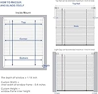 Vista 6 de LazBlinds Persianas sin herramientas sin taladro de 1" de vinilo, persianas sin cuerda para ventanas, persianas horizontales y cortinas