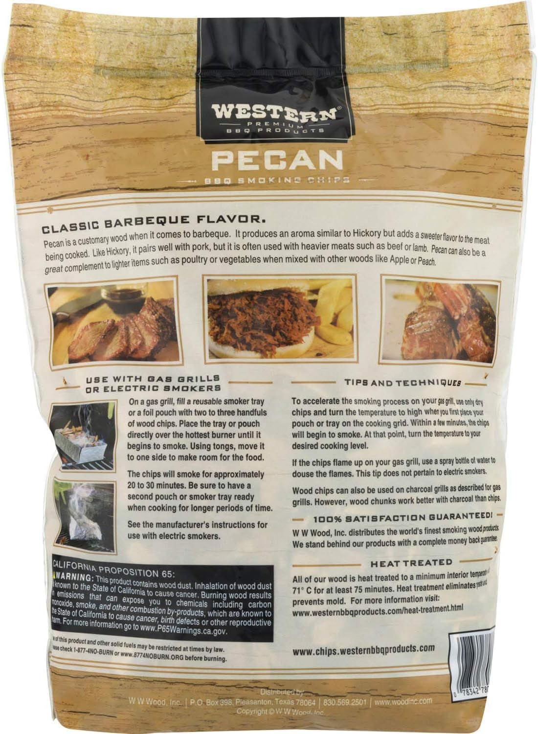 Ultimate Western BBQ Smoking Wood Chips Variety Pack Bundle (3)- Apple, Pecan, and Cherry Flavors : Patio, Lawn & Garden