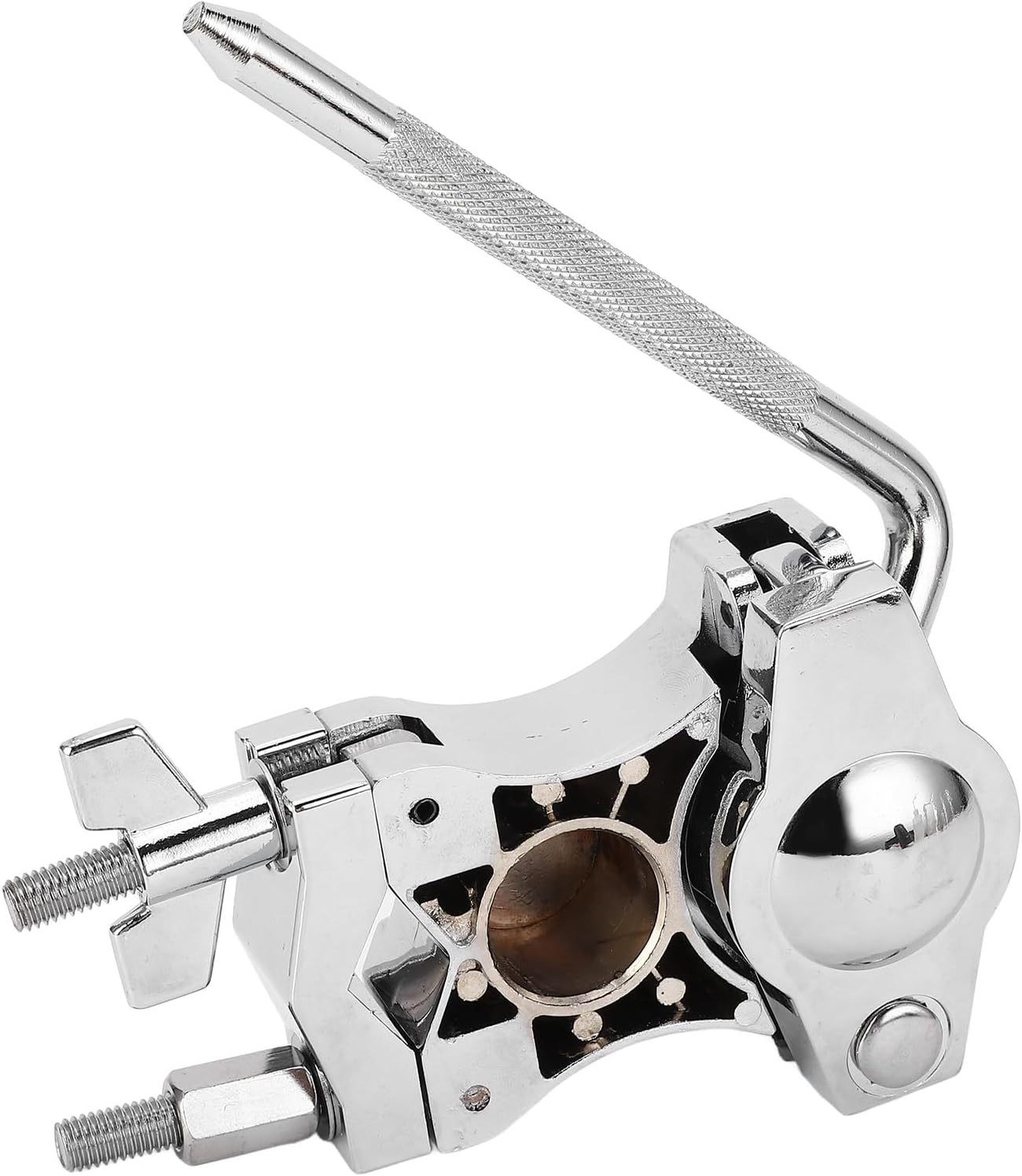 L Rod Cowbells Clamp Adjustable Stainless Steel Drum Clamp Cowling Mounting Bracket for Drum Accessories Percussion Instruments and Drum Set