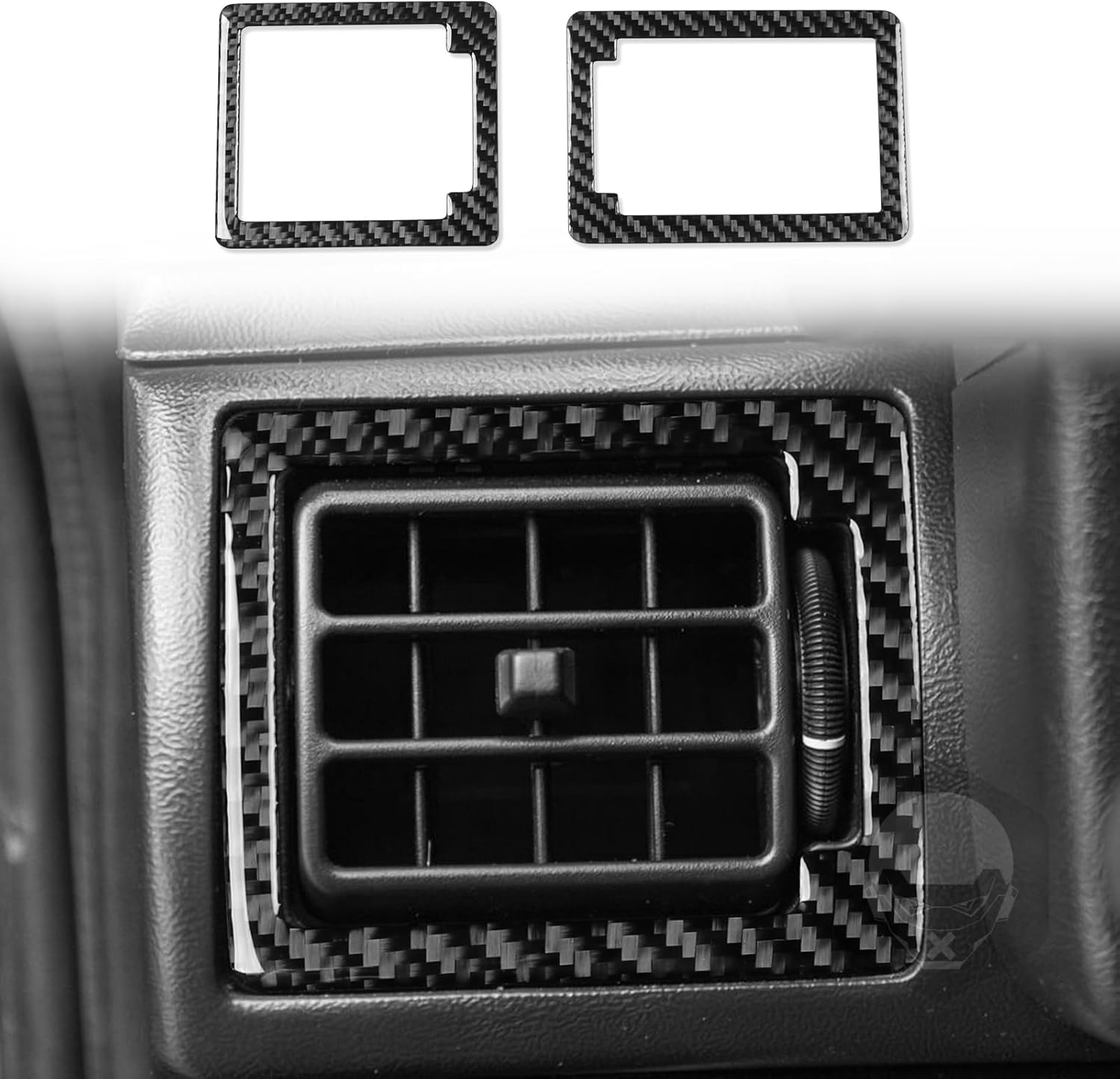 Black Real Carbon Fiber Car Dashboard Speedometer Control Frame Sticker Interior Accessories Compatible with Ford Mustang 3rd GT/LX/SVT Cobra 1987 1988 1989 1990 1991 1992 1993 Coupe Convertible