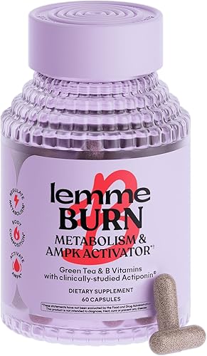 Lemme Burn - Suplemento para el metabolismo, quema de grasa abdominal + activador de AMPK para hombres y mujeres con Actiponin Gynostemma