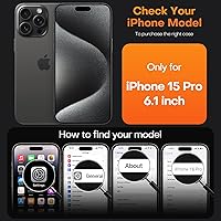 Vista 212 de TAURI Funda magnética 2 en 1 transparente para iPhone 14 Pro, compatible con Magsafe [no amarillenta] con protector de pantalla, protección de grado