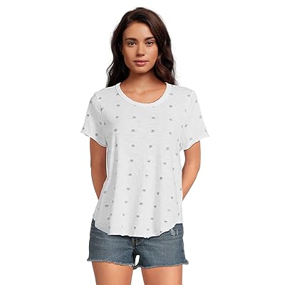 Mod o doc Short Sleeve Shirttail Crew Neck T Shirts Women