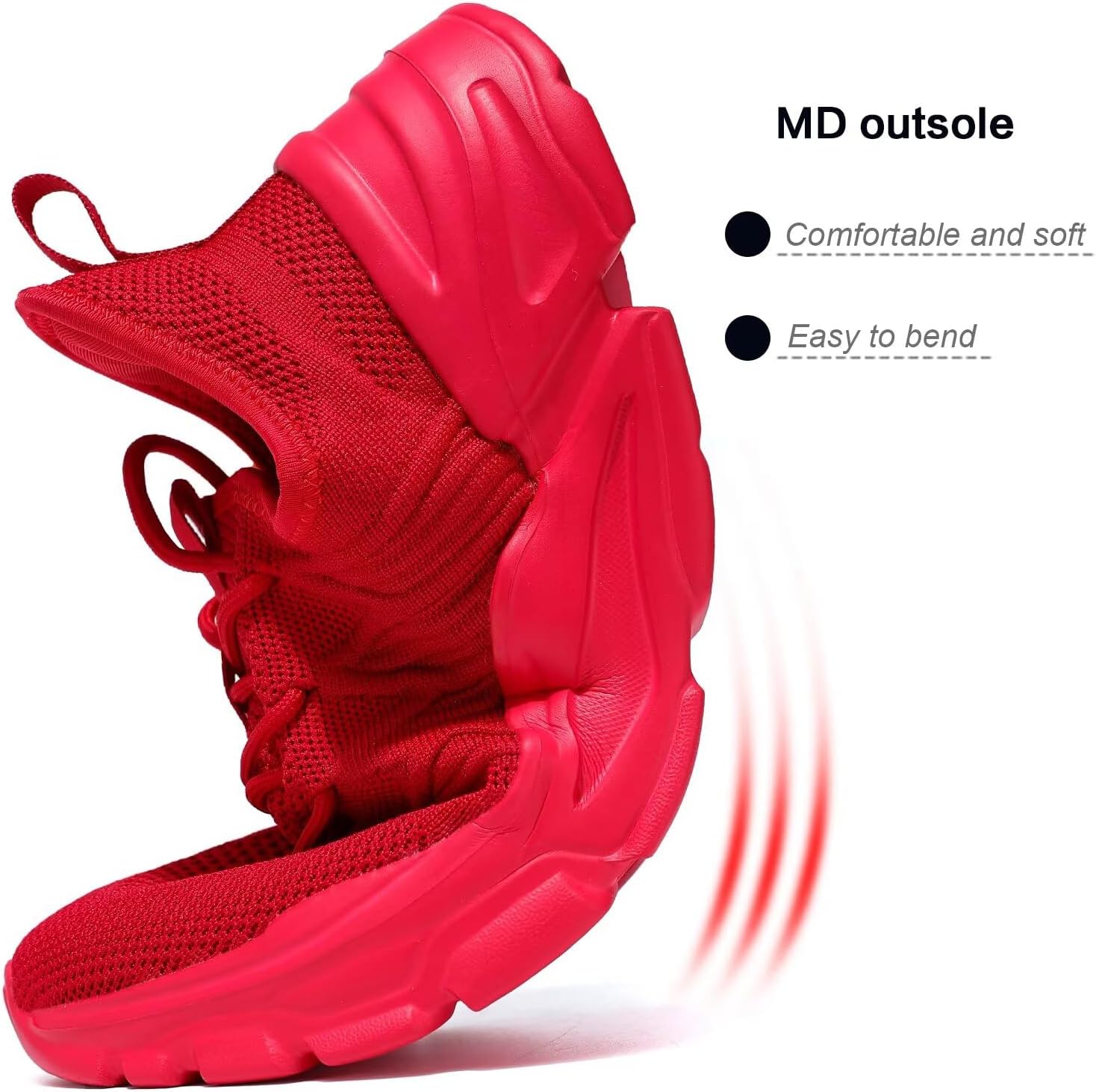 Men's Running Shoes, Non Slip, Breathable, Lightweight Fashion Sneakers, Slip Resistant Athletic Sports Walking Gym Work Shoes - Image 3