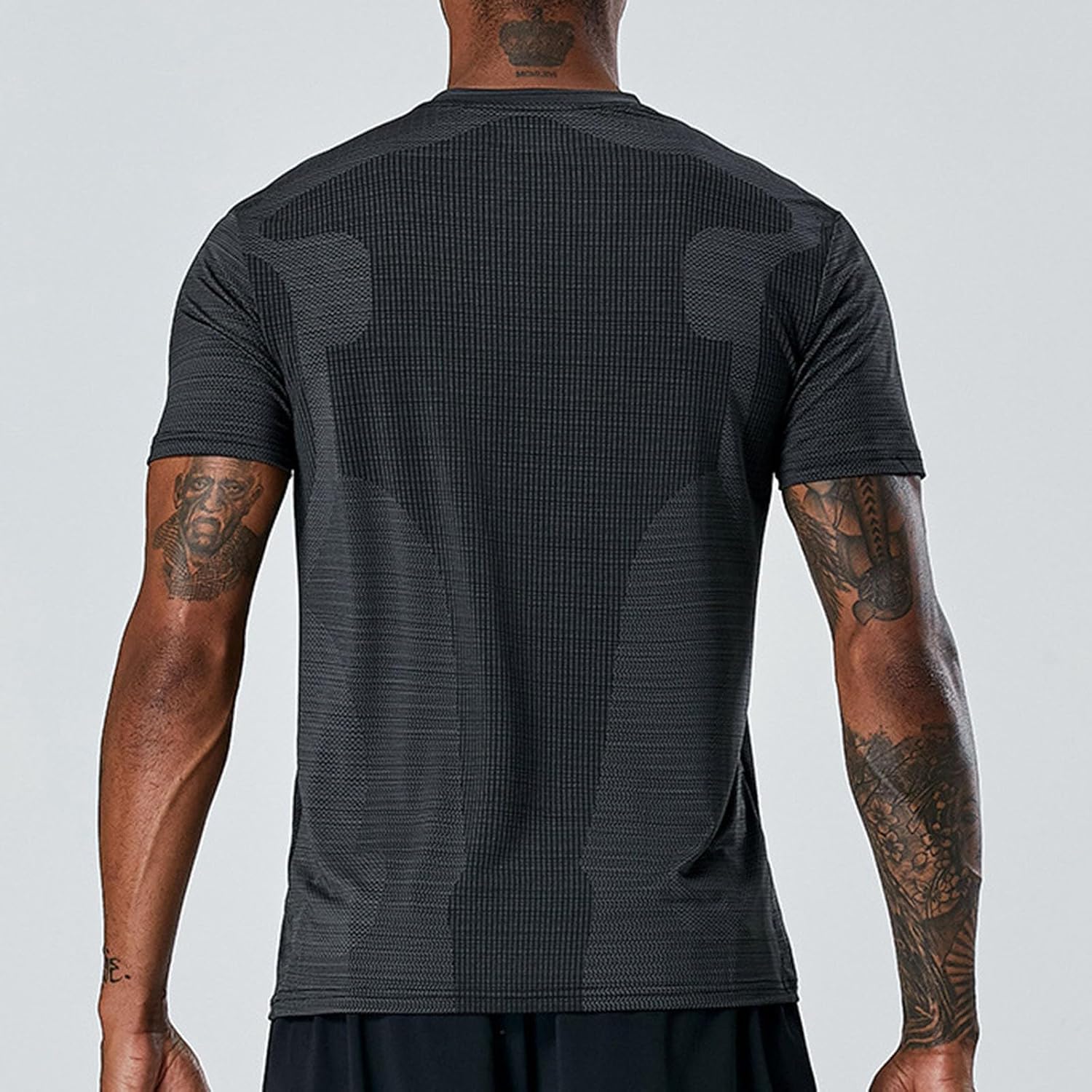 Men's Athletic T-Shirt Performance Gym Shirt Quick Dry Moisture Wicking Tee Running Workout Short Sleeve Tops