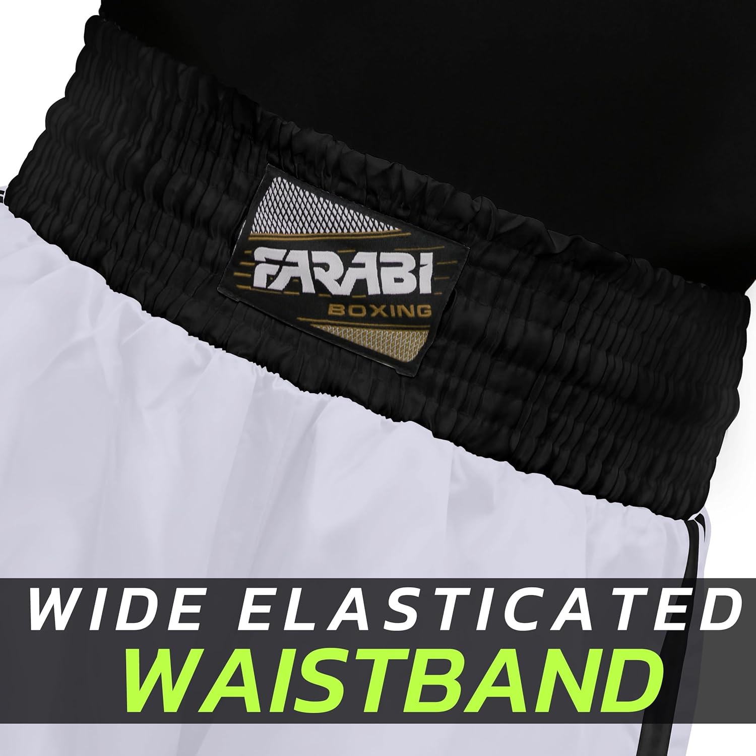 Farabi Sports Boxing Shorts – Boxing Trunks for Training Punching, Sparring Fitness Gym Kickboxing Shorts Men & Women