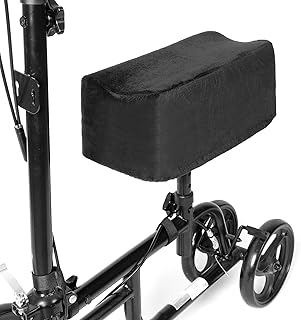 ISSYAUTO Knee Scooter Pad Cover, 3" Memory Foam Knee Walker Cushion with Removable Cover, Washable Thick Knee Scooter Cover Helps Comfort Your Knee, Fits Most Knee Walker Models
