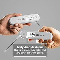Vista 2 de ThermoWorks Sizzle - Termómetro digital para carne, lectura instantánea en 2 segundos, impermeable, sonda plegable con parte trasera magnética