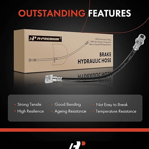 Miniatura 6 de A-Premium Manguera hidráulica de freno exterior del conductor trasero compatible con modelos seleccionados de Cadillac - CTS 2003-2007, SRX