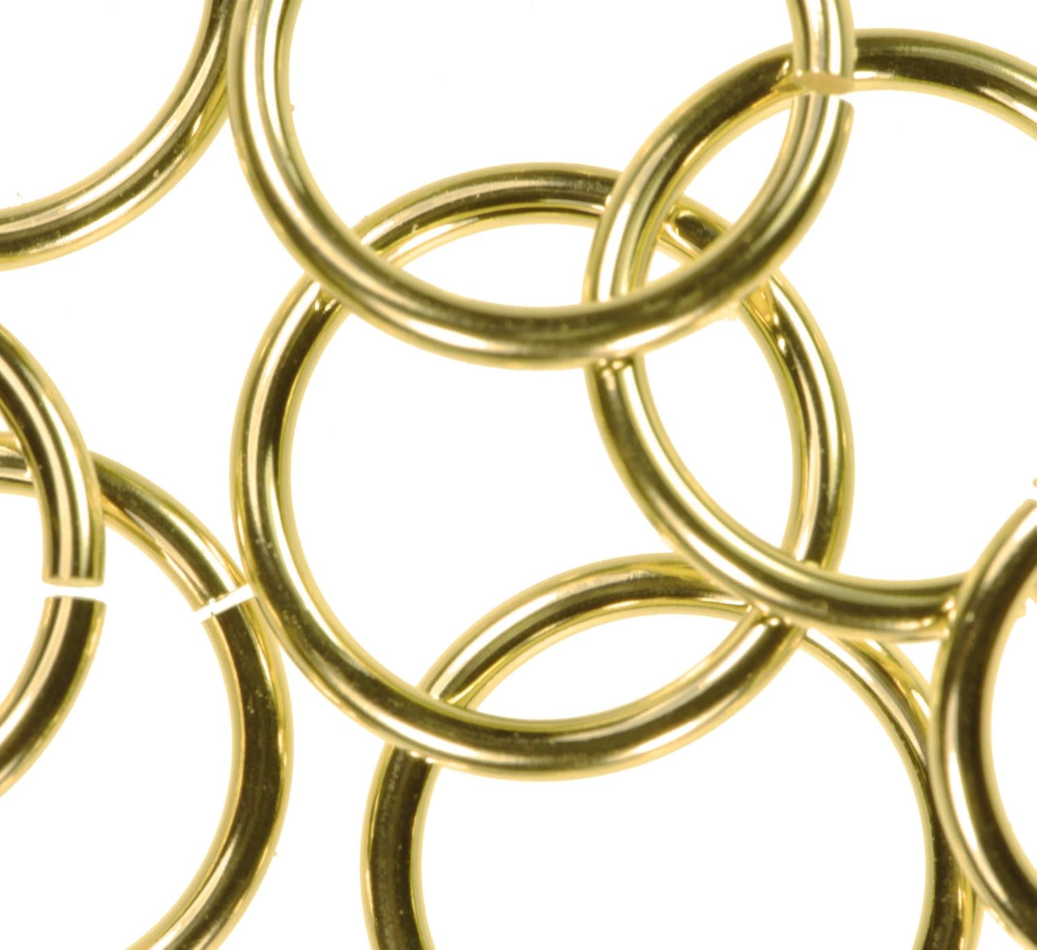 uGems 12 14K Gold Fill Jump Lock Rings 18 Gauge 7mm