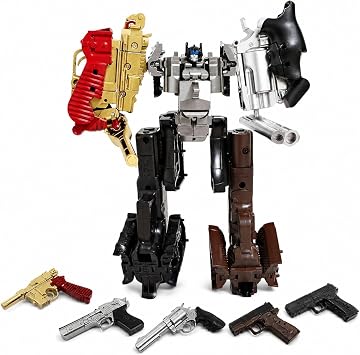 mini Transforming Toys 5-in-1 Robot for Boys 6+ Age