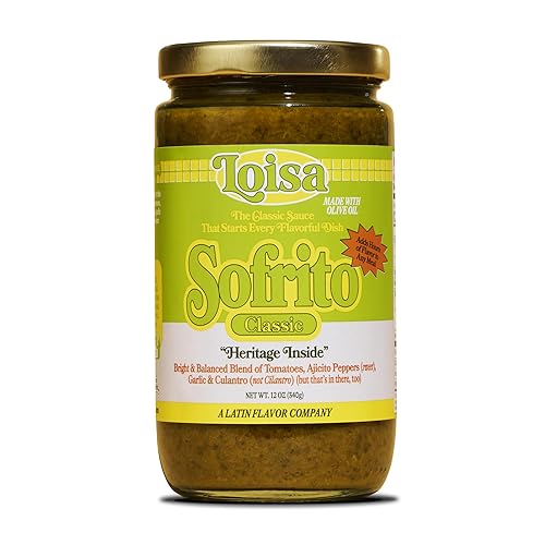 Vista 10 de Loisa Recaito Sofrito - Salsa de cocina, sin OMG, sin MSG, sin conservantes, sin colorantes artificiales, sin sabores artificiales, vegano, sabor