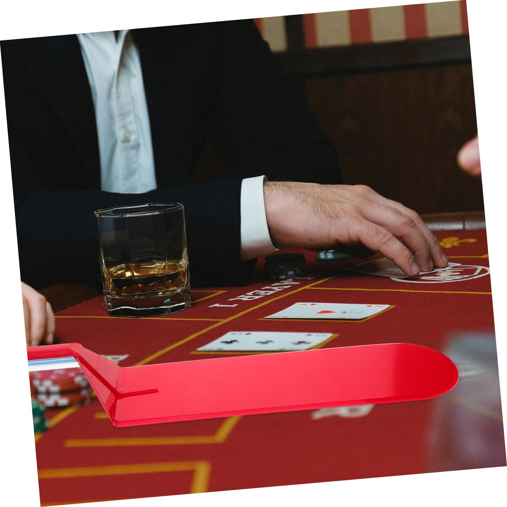 Abaodam 4stücke Household Poker Karten Dealer Aus Wiederverwendbarem Kunststoff Praktische Karten Schaufel Für Poker Und Kartenspiele Glatte Oberfläche Schützt Vor Zählern Und Betrug