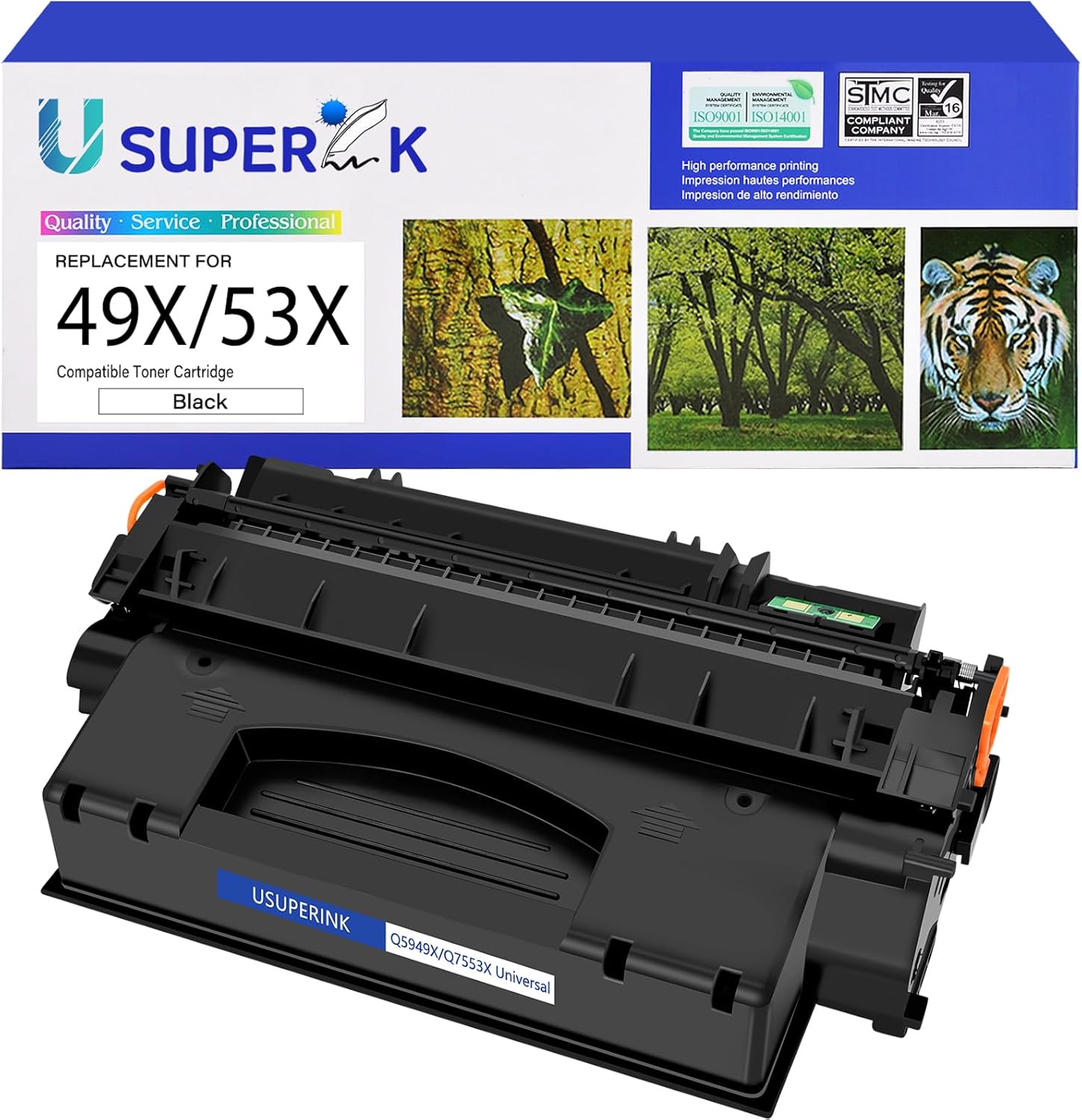 Greencycle Q7553X Compatible Toner Cartridge Replacement For HP 53X Q7553X 49X Q5949X Black Cartridge Laserjet 1320 1320n P2015 P2015d P2015n P2010 P2014 M2727nf 3390 3392 Printer (10Pk - View #6