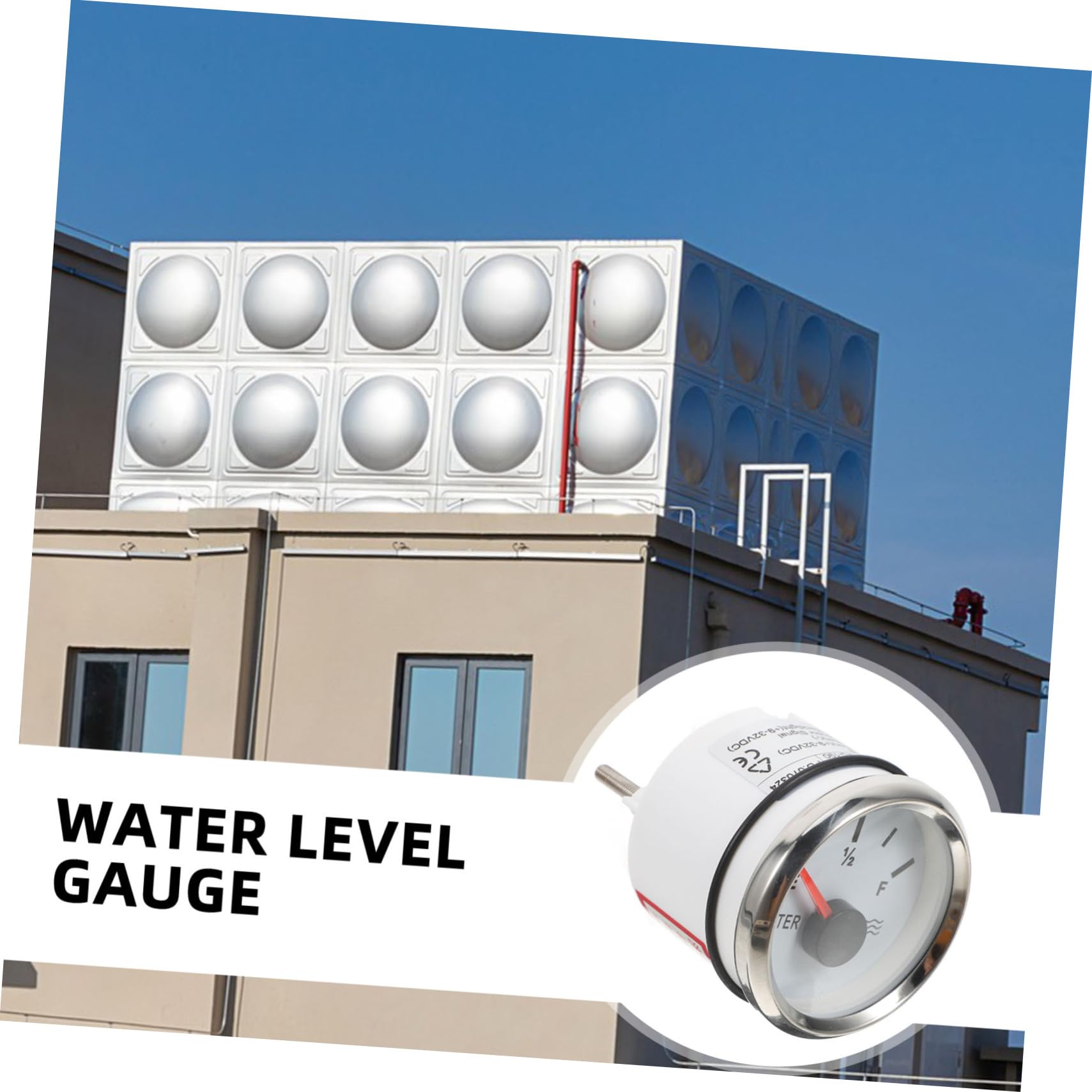52mm Wasserstandsanzeiger aus Edelstahl für Wassertank und Aquarium