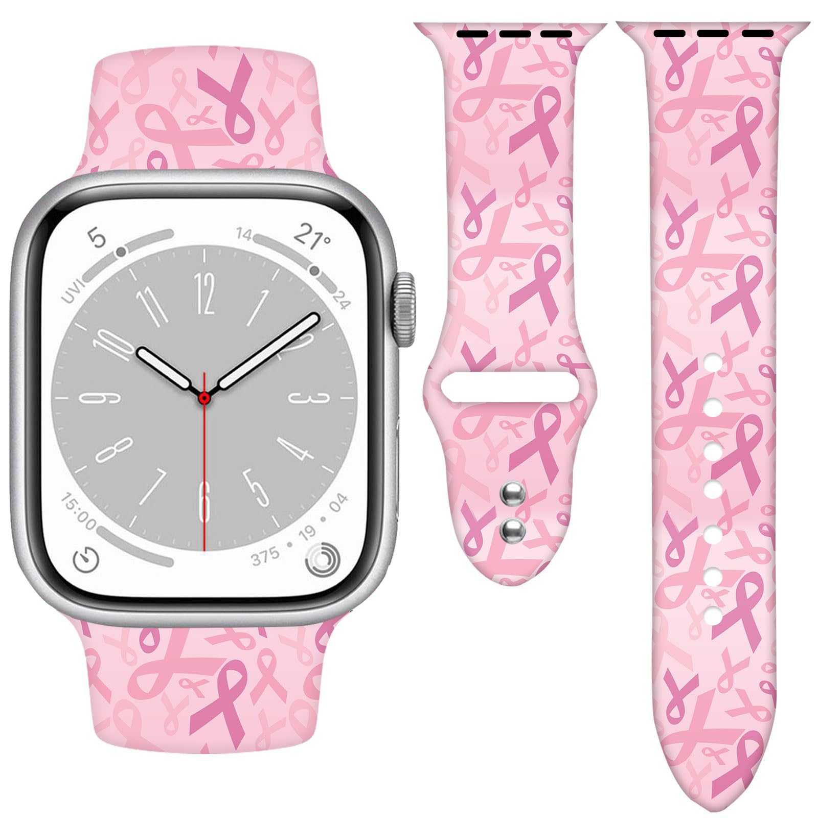 Bracelet de montre compatible avec les bracelets Apple Watch 38 mm, 40 mm, 41 mm, 42 mm, 44 mm, 45 mm, 46 mm, 49 mm, bracelet en silicone souple imperméable pour iWatch Series 10 9 Ultra 8 7 6 5 4 3 2