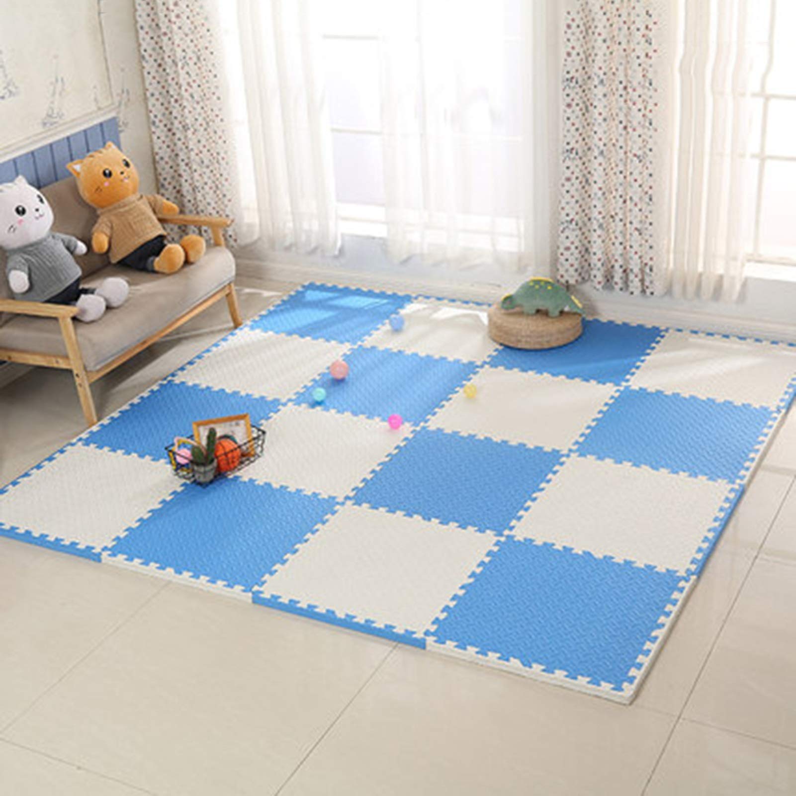 Amazon.com: ASPZQ Foam Jigsaw Floor Tiles Sound Absorbing Waterproof Soft  Play Equipment Used for Living Room, Indoor Playground, Workspace,  1.0cm/1.2cm, 7 Specifications (Color : E, Size : 30x30x1cm-24pcs) : Toys u0026  Games