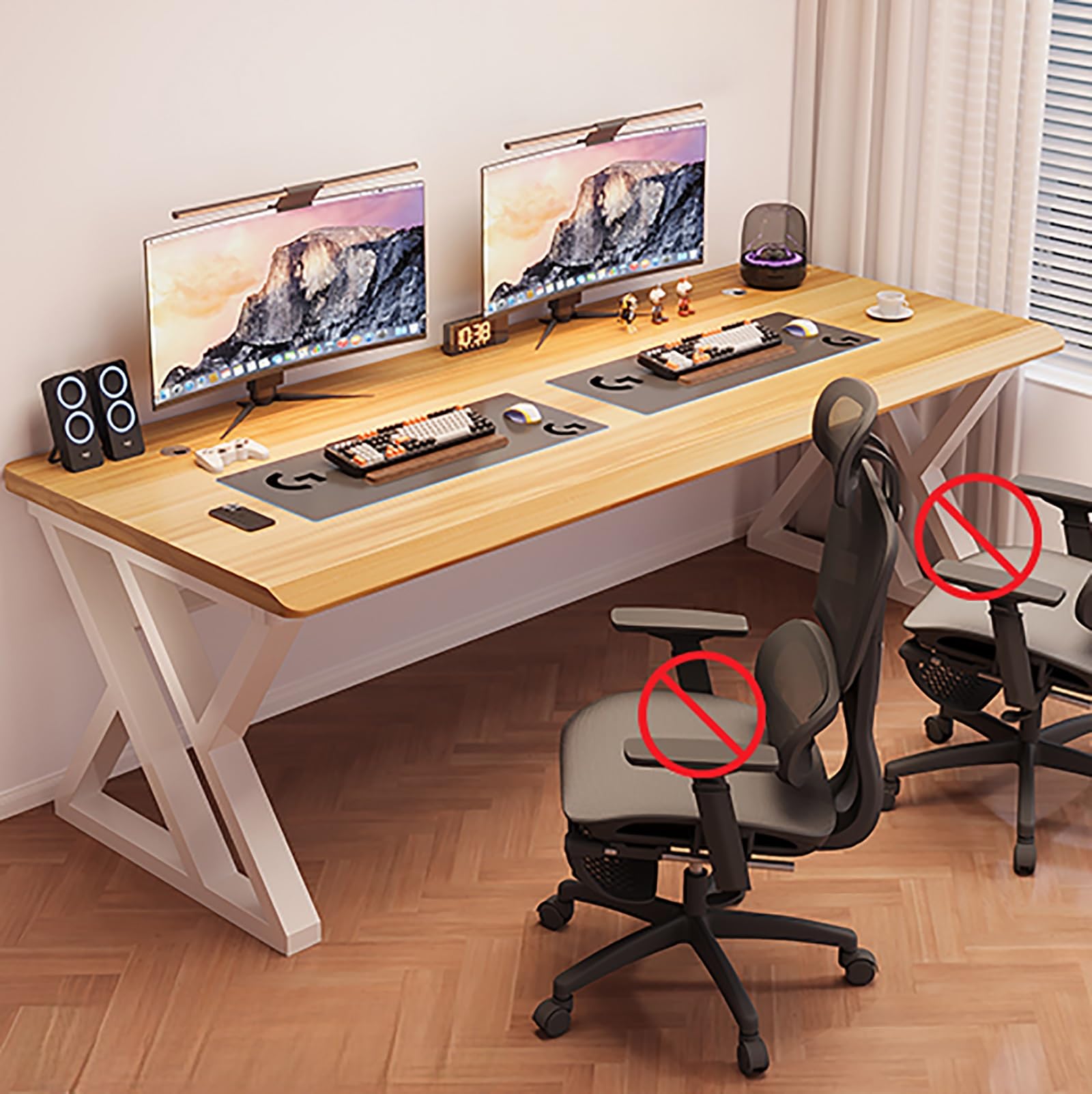 Amazon | NOBBAT パソコンデスク 机 pcデスク ゲーミングデスク