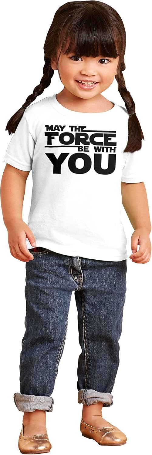Brisco Brands May The Universe Be with You Toddler Boy Girl T Shirt