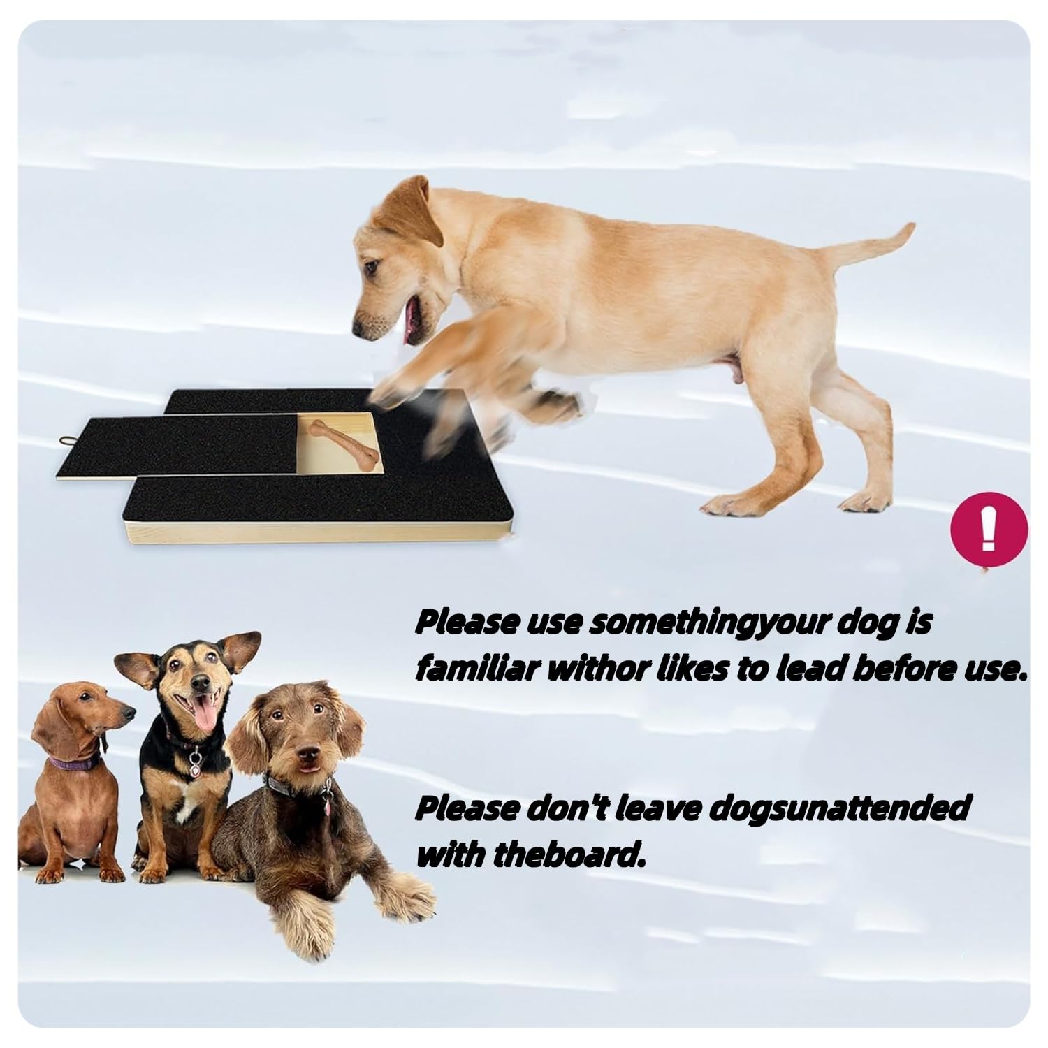 ZMShenMa Wooden Dog Can Pull And Repair Nail File Board, Pet Supplies, Toys, Nail Scraper, Sandpaper Scraping Board - Image 4