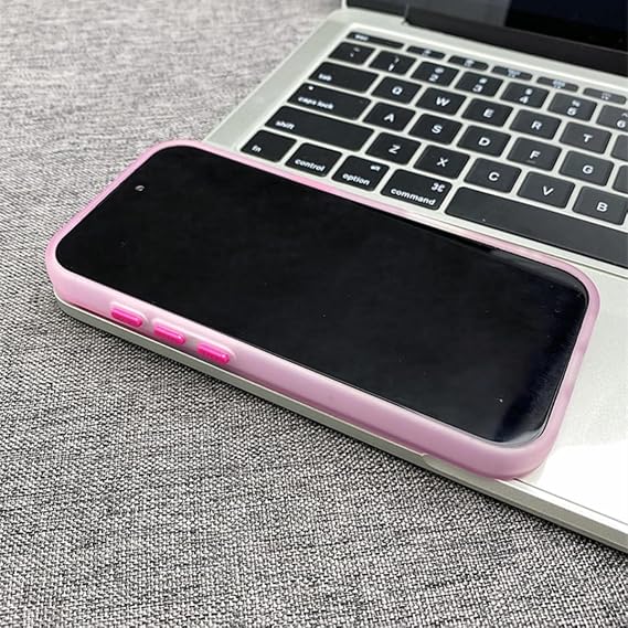 For iPhone17 Pro用 マグネット式 半透明 フロスト加工 スマホケース ワイヤレス充電対応 落下防止 マットカバー（For iPhone17 Pro用/ラベンダー）
