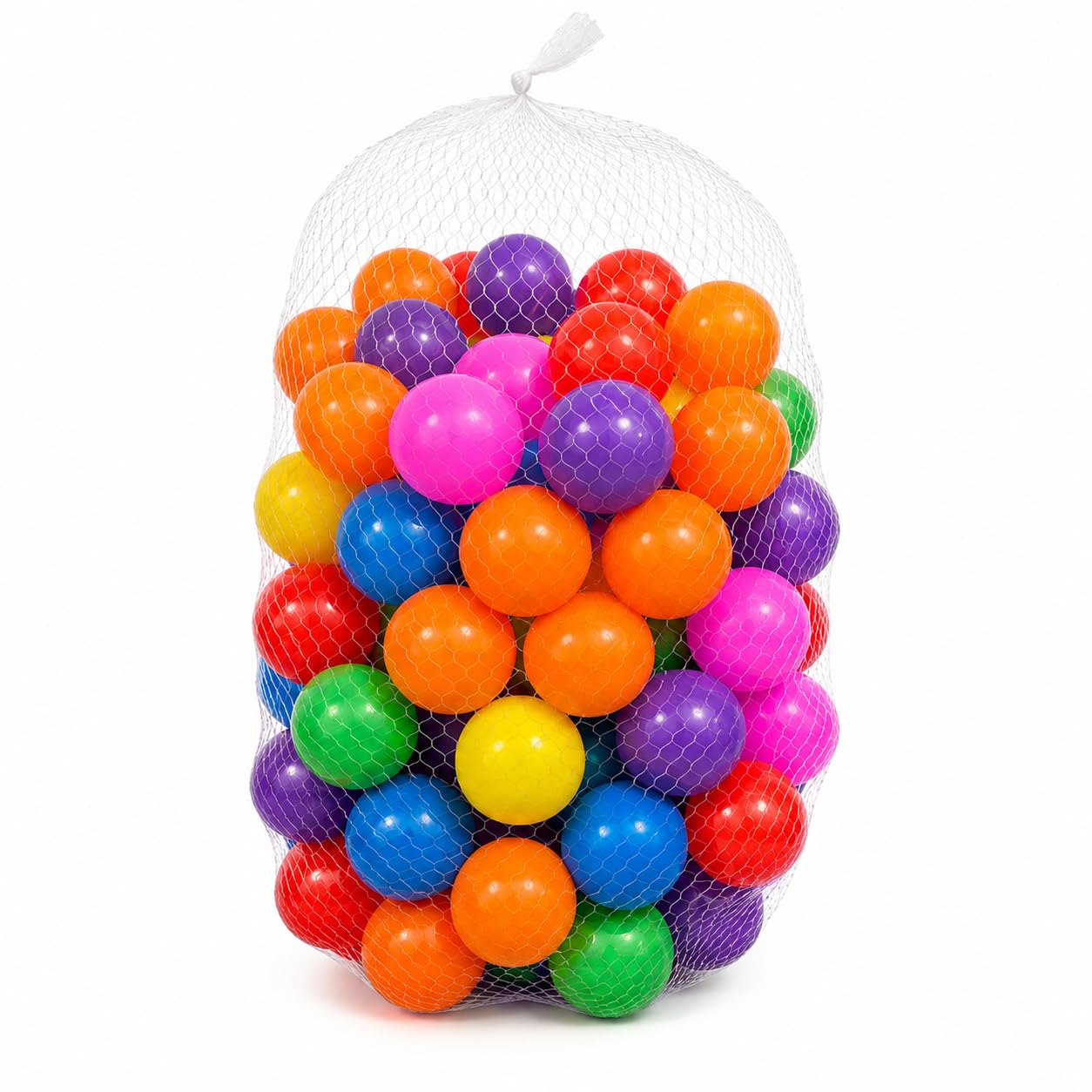 HH Home Hut Soft Plastic Mini Play Balls Multi Vibrant Colours - durable, No Sharp Edges, Non Toxic, Phthalate & BPA Free - Use in Kids or Toddler Ball Pit (MULTI COLOURED, 100 BALLS)