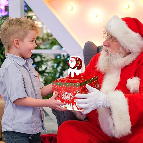 Miniatura 3 de Caja de dinero de Navidad para regalo en efectivo, caja de regalo sorpresa de Navidad, cajas de dinero con tarjeta extraíble de Papá Noel y 30