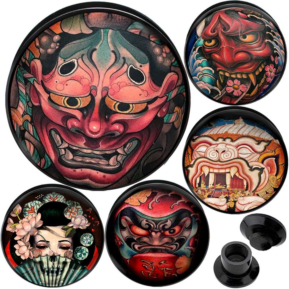 Flesh tunnel Screw on ear gauge Available size 2g (6mm) to 1 3/16" (30mm) Please Choose Style A>B>C>D or E (1 Pair ONLY)