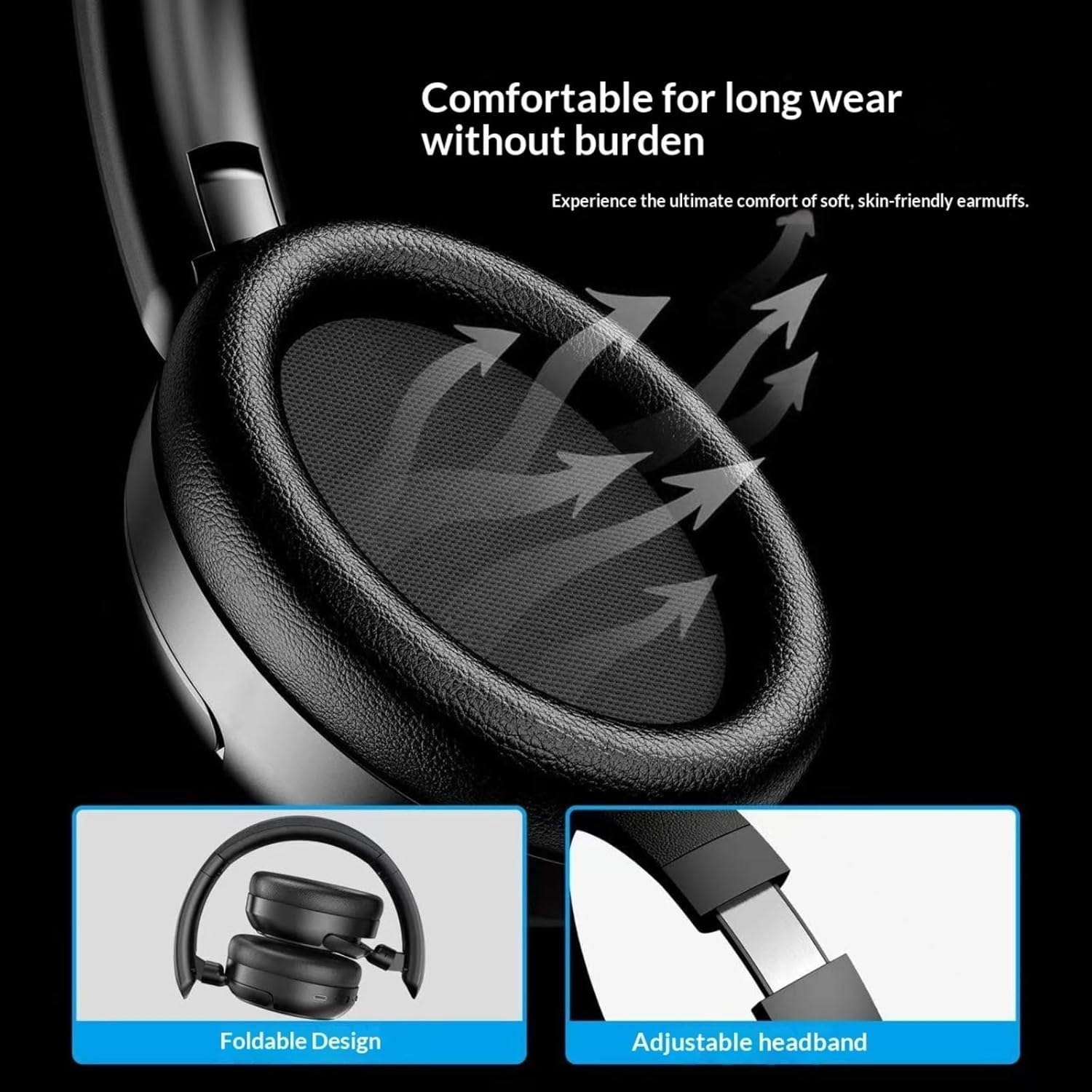Noise Cancelling Headphones,Wireless Bluetooth 5.4 Over-Ear Headphones,ANC Active Noise Canceling, Long Battery Life, and a Foldable Design Make it Suitable for Travel, Sports, and Gaming. (2pcs)