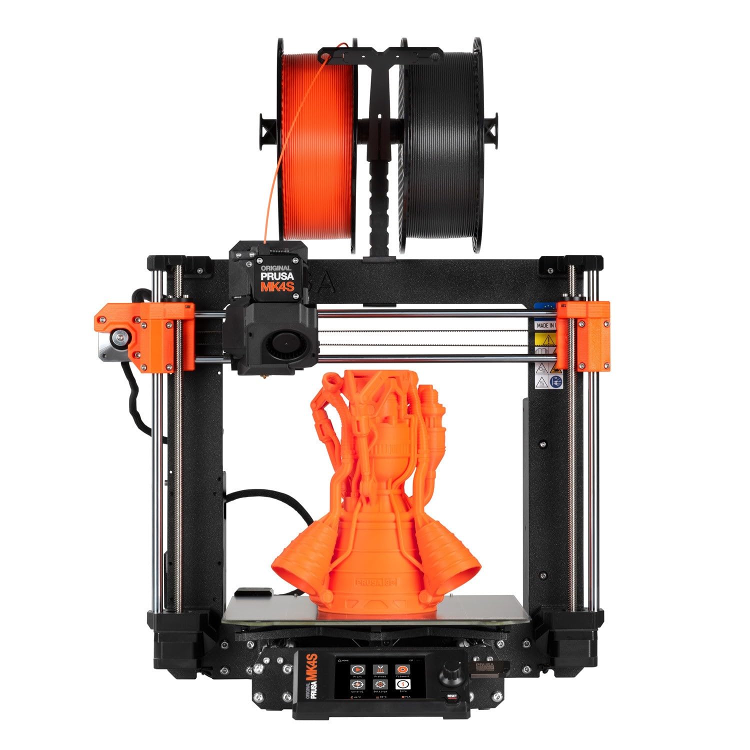 Original Prusa MK4S 3D Printer, gotowa do użycia drukarka FDM 3D, montaż i testowanie, usuwanie arkuszy druku, 1 kg szpula PLA w zestawie, rozmiar nadruku 25 x 21 x 22 cm