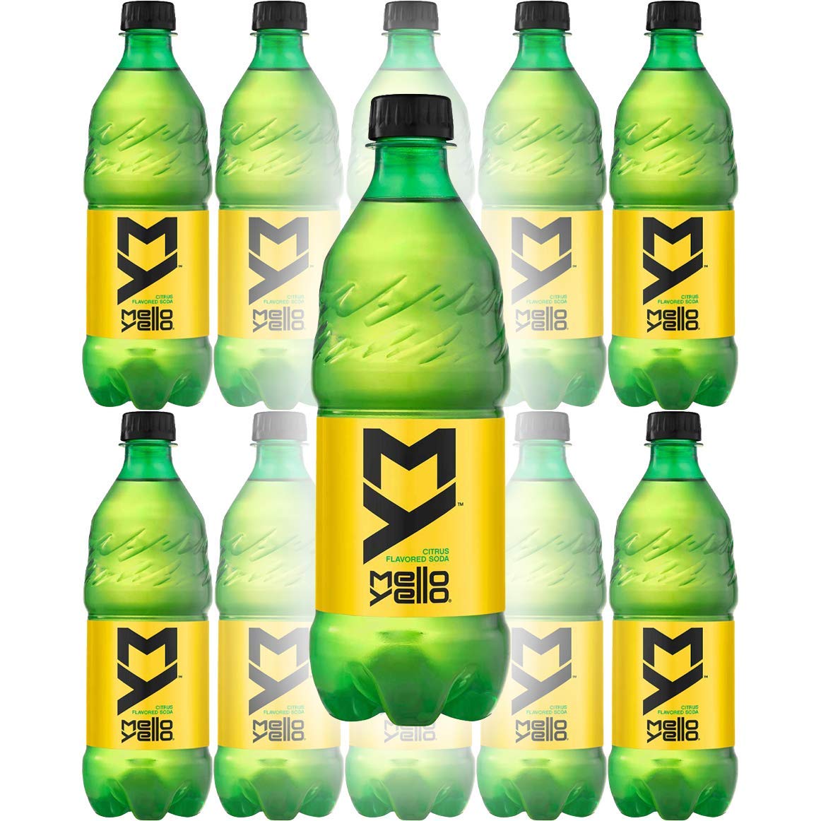 Mello Yello Soda Citrus, 20oz Bottles (Pack of 12, Total of 240 Oz)