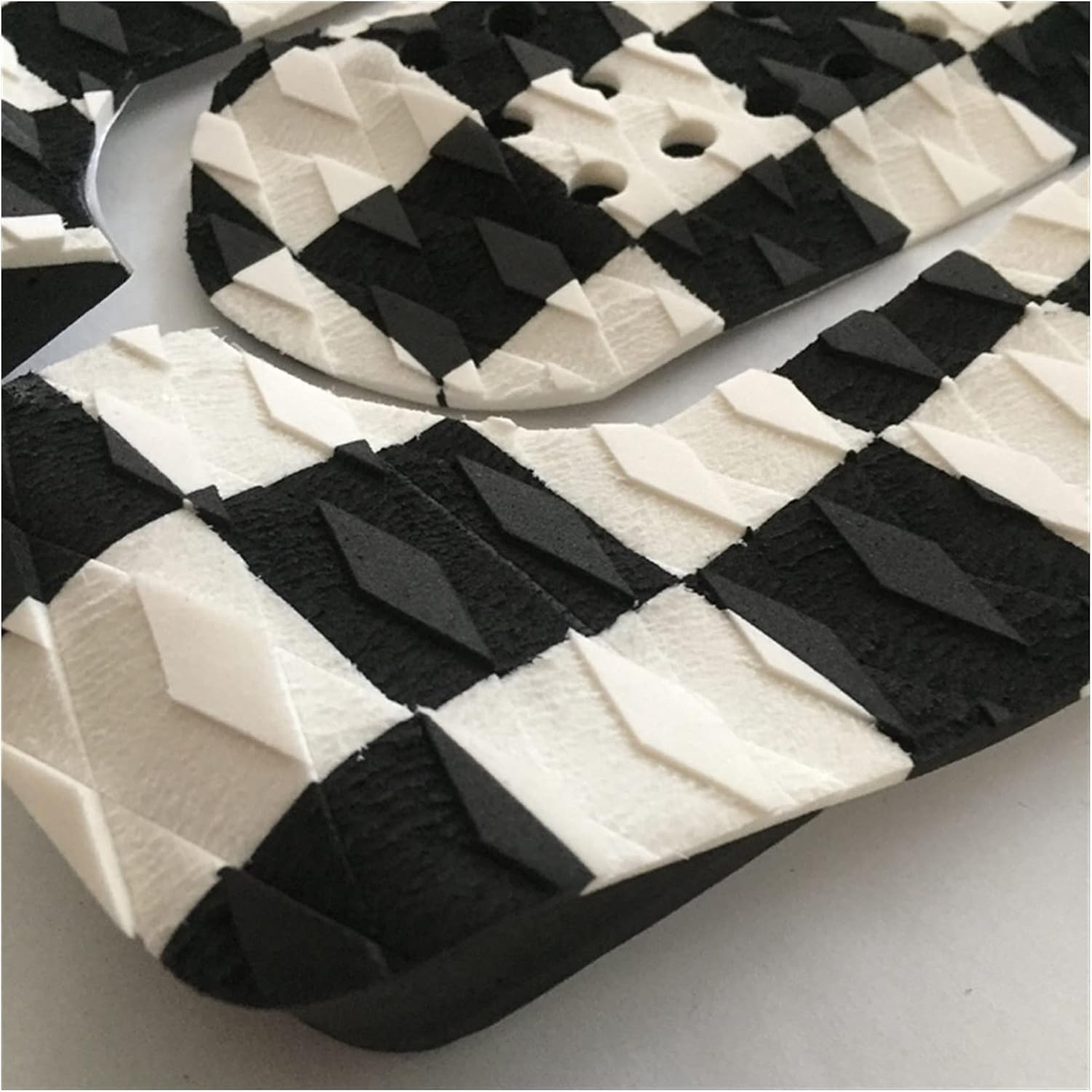 3 Piece Surfboard Traction Pad EVA Non Slip Mat for Stomp Skimboards, Surf Boards, Funboard